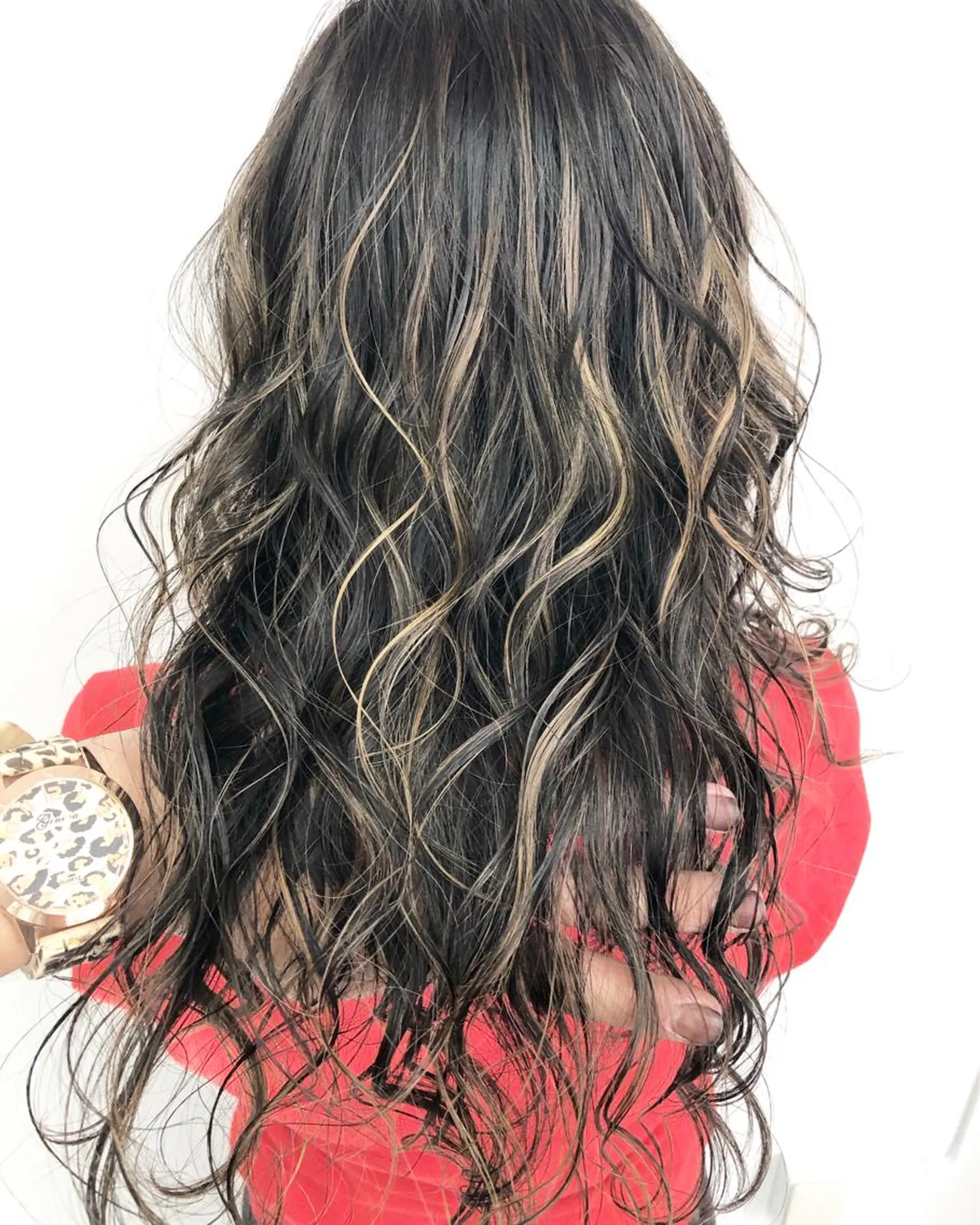 ロング ヘアカラー トリートメント ミルクティーカラー 🌈店長クボのヘアスタイル