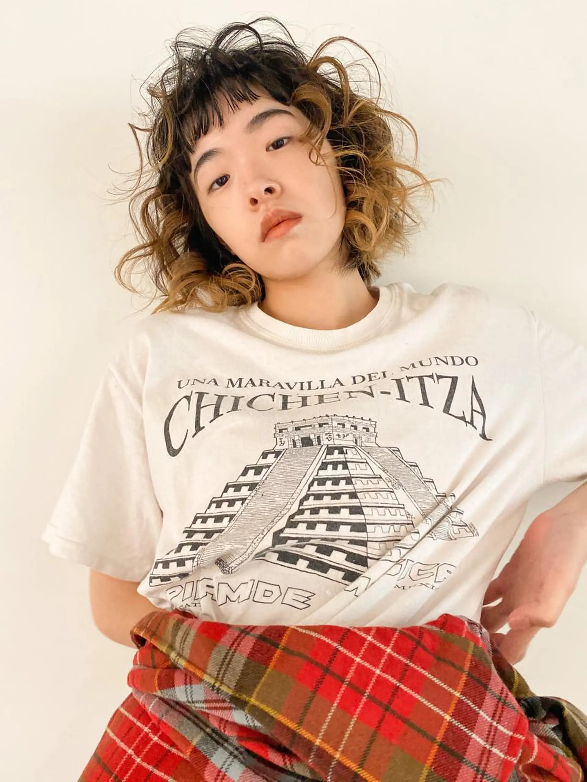 ミディアム カラー パーマ ヘアアレンジ メンズ キッズ ネイル マツエク・マツパ アイブロウ パーマスタイル🔅 sayacaのヘアスタイル