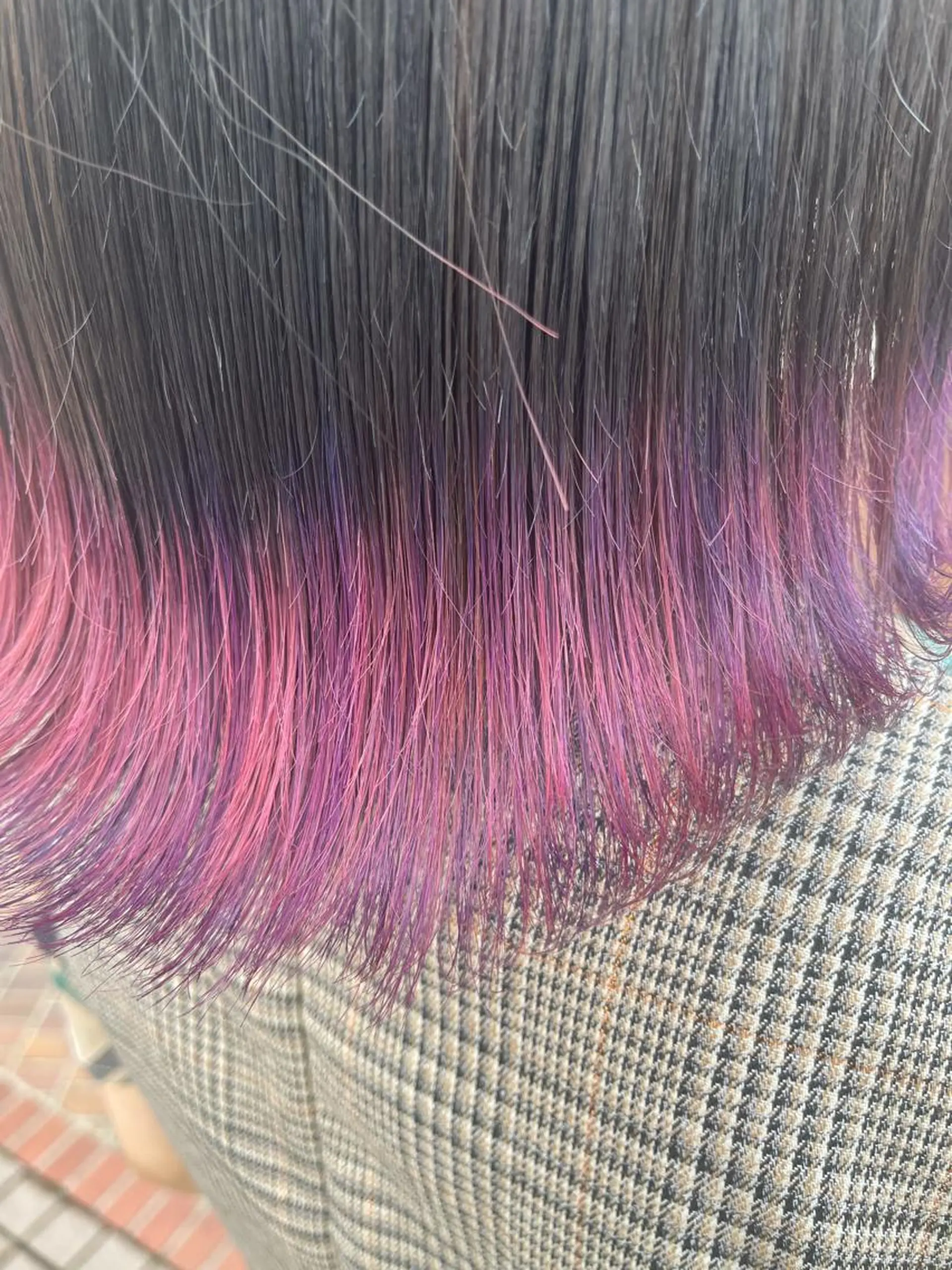 カラー ブリーチ ピンクカラー バイオレットカラー Hapiness所属・髪質改善&カラー特化 ボブ&ロングRYOのヘアスタイル