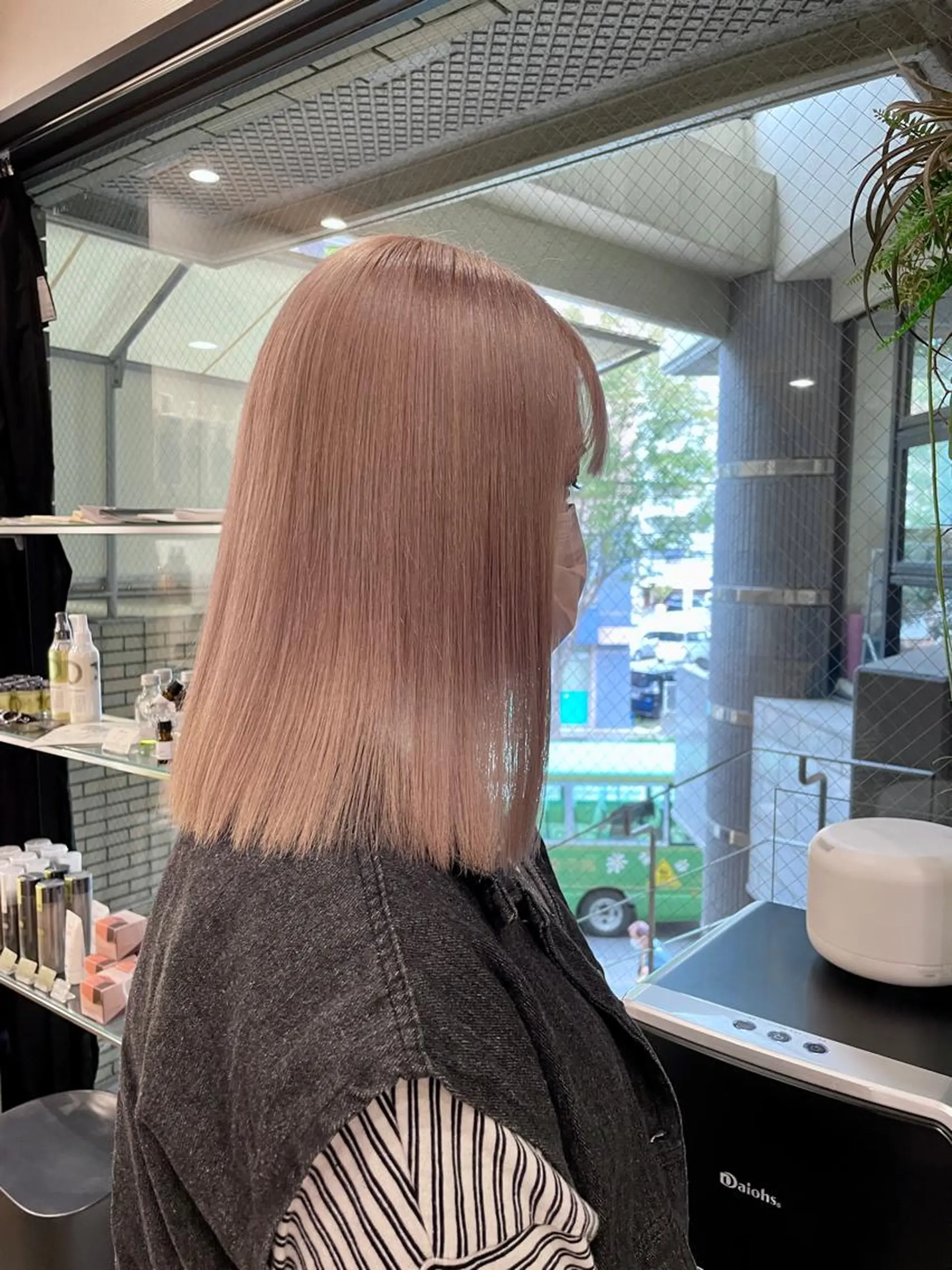 ミディアム ヘアカラー トリートメント 城　健太郎 💎ハイトーンのヘアスタイル