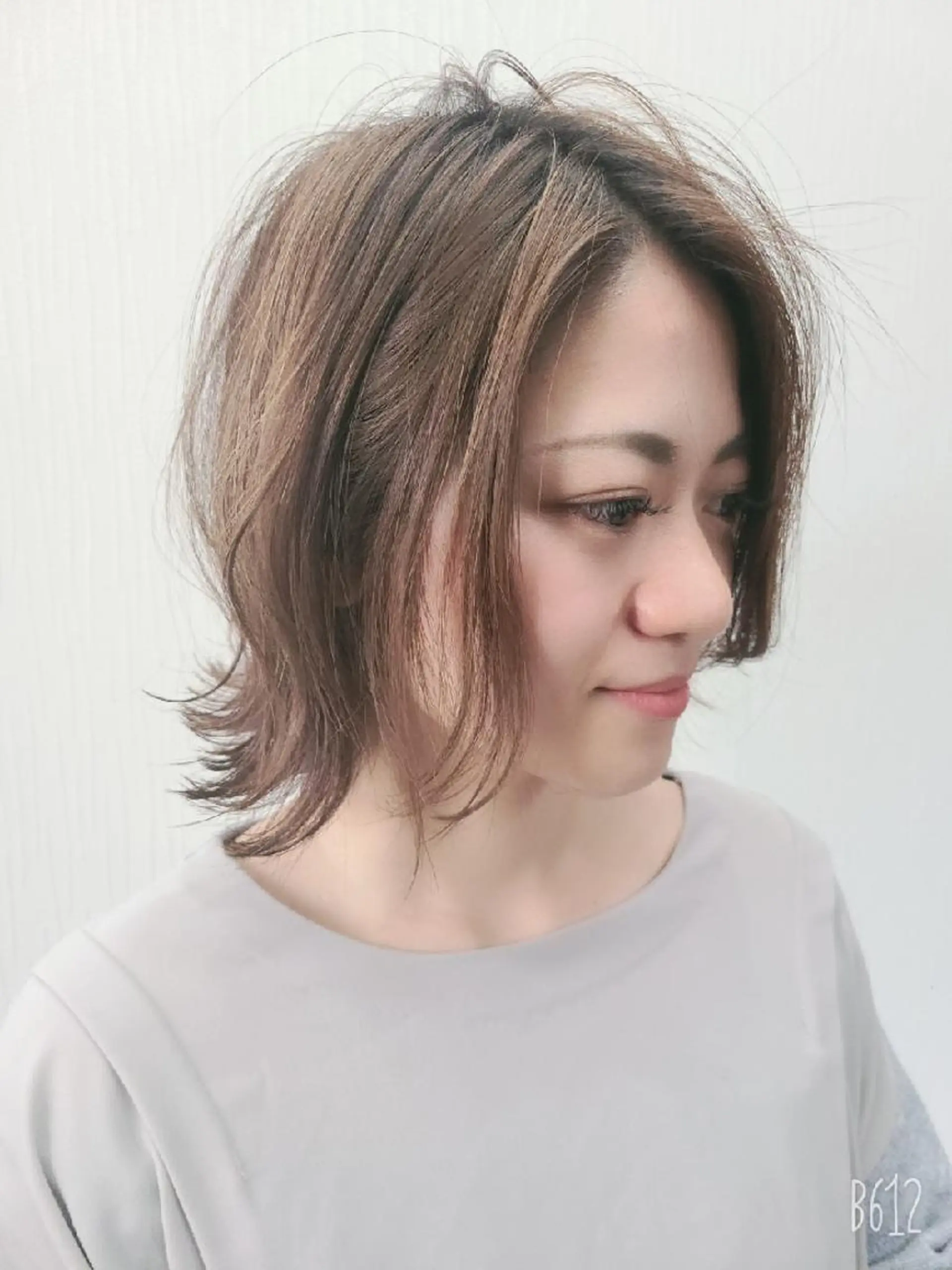 ミディアム ボブ 外ハネヘア カット ...ful  MAOのヘアスタイル