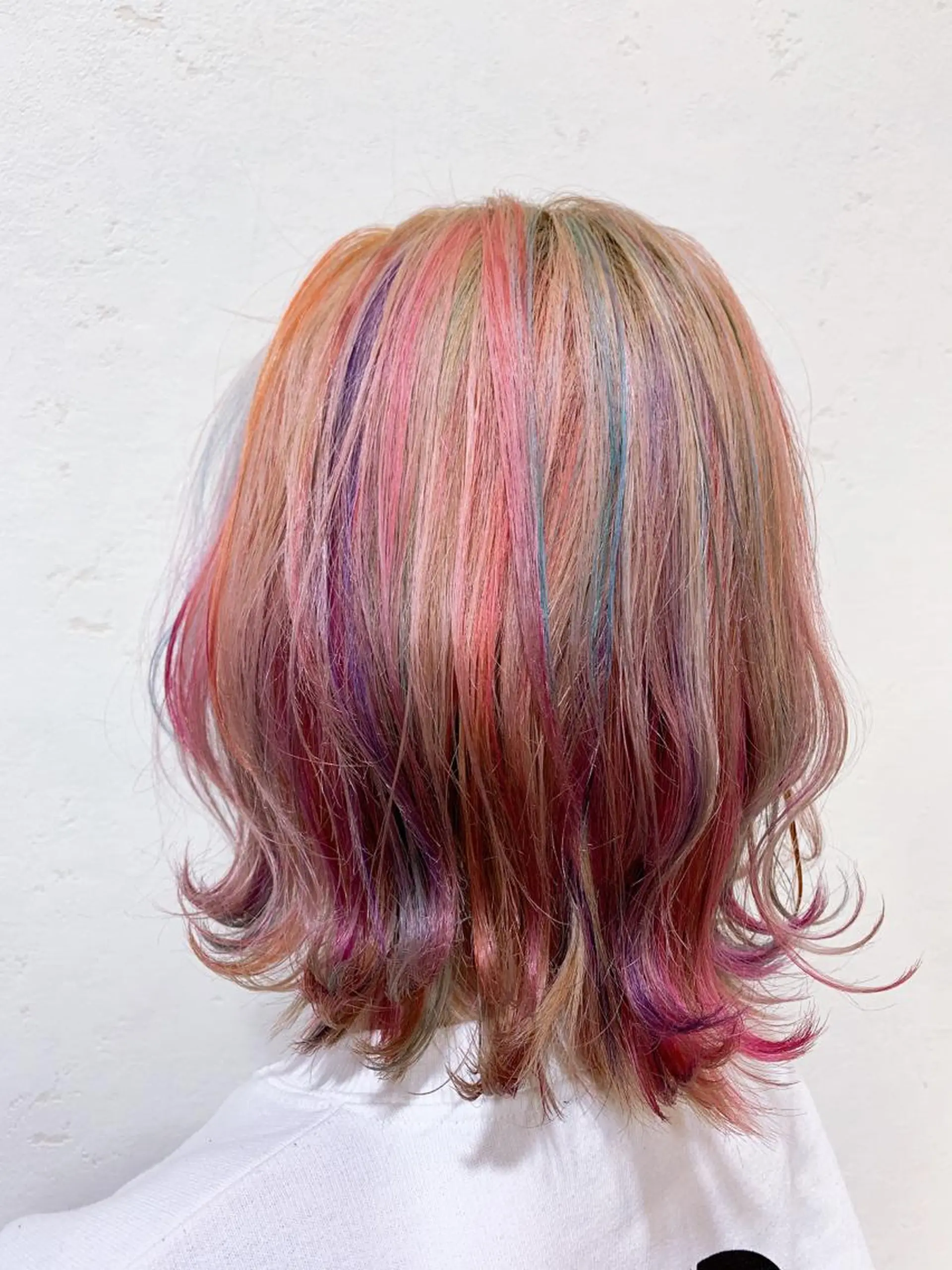 ミディアム カラー 天野 開のヘアスタイル