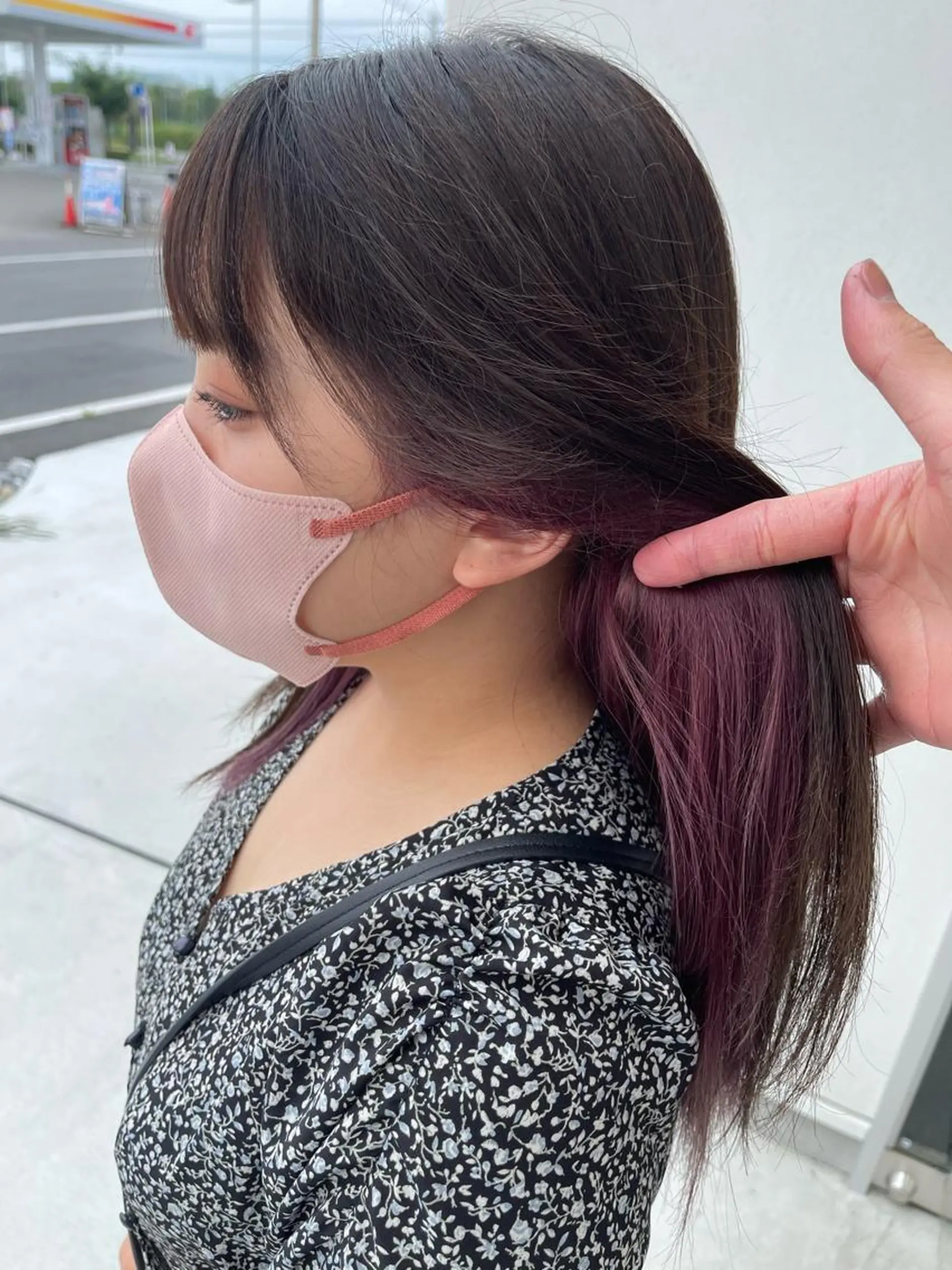 セミロング カラー ラベンダーカラー ヘアカラー 飄逸カットサロン所属・結城 正俊のヘアスタイル