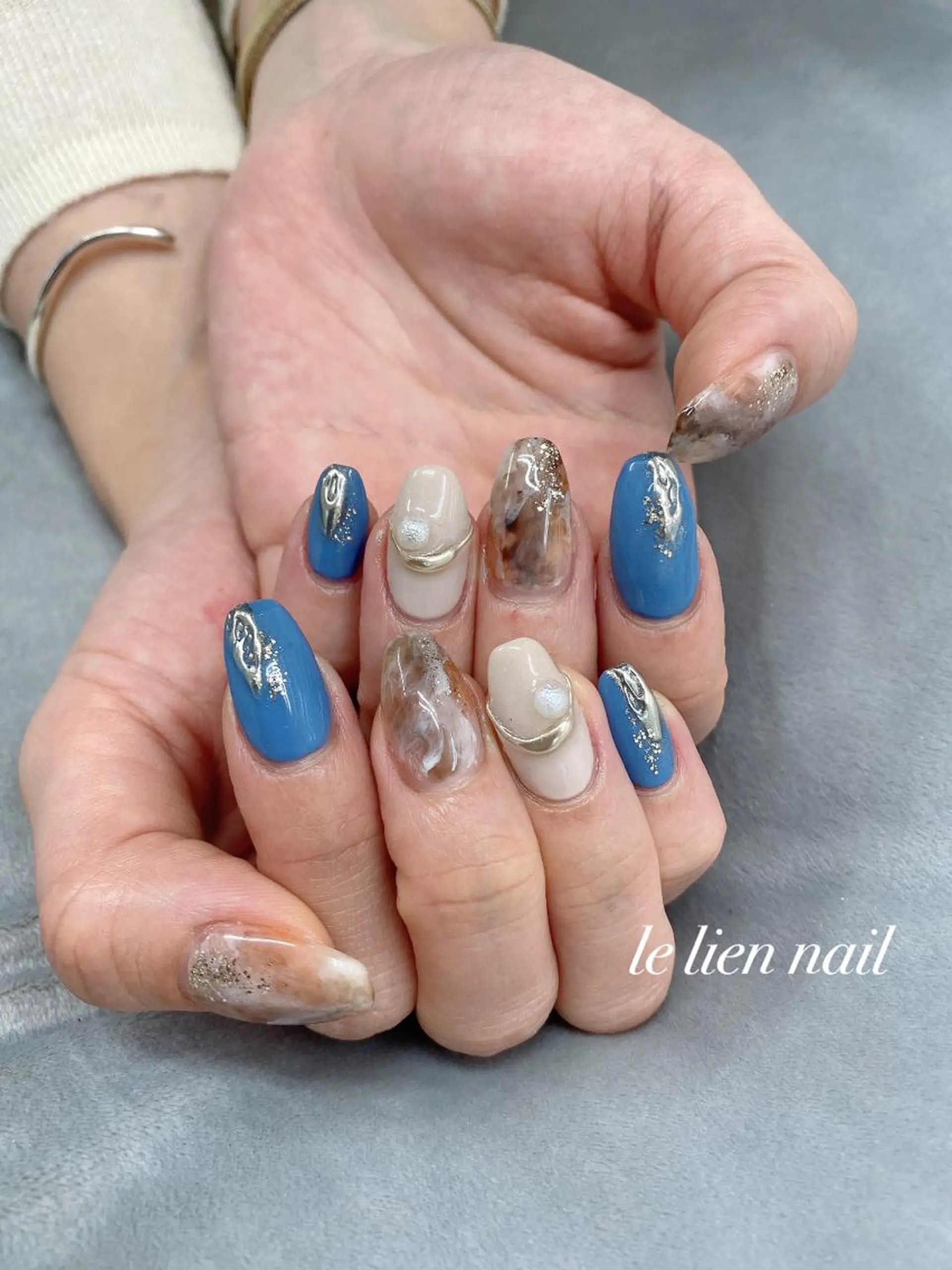 ネイル ニュアンスネイル ハンドネイル le lien nailのネイルデザイン