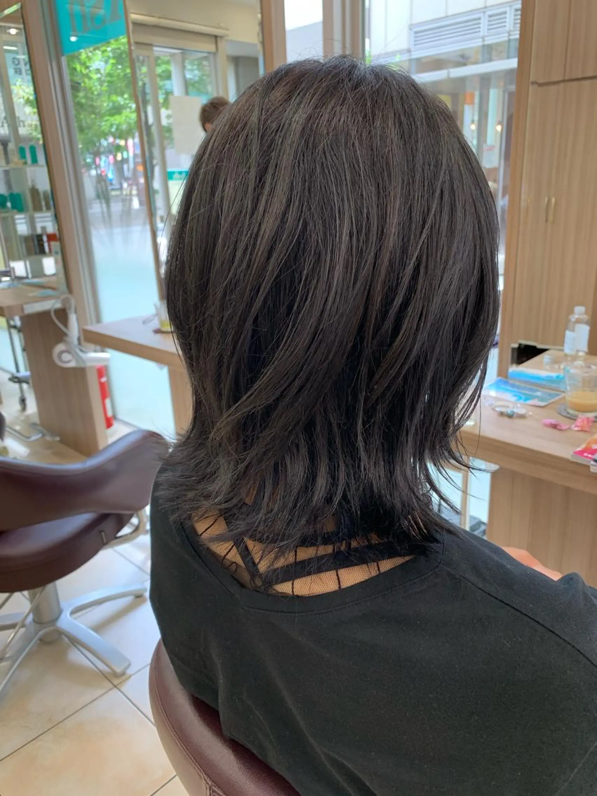 ミディアム カット 松下 拓司のヘアスタイル