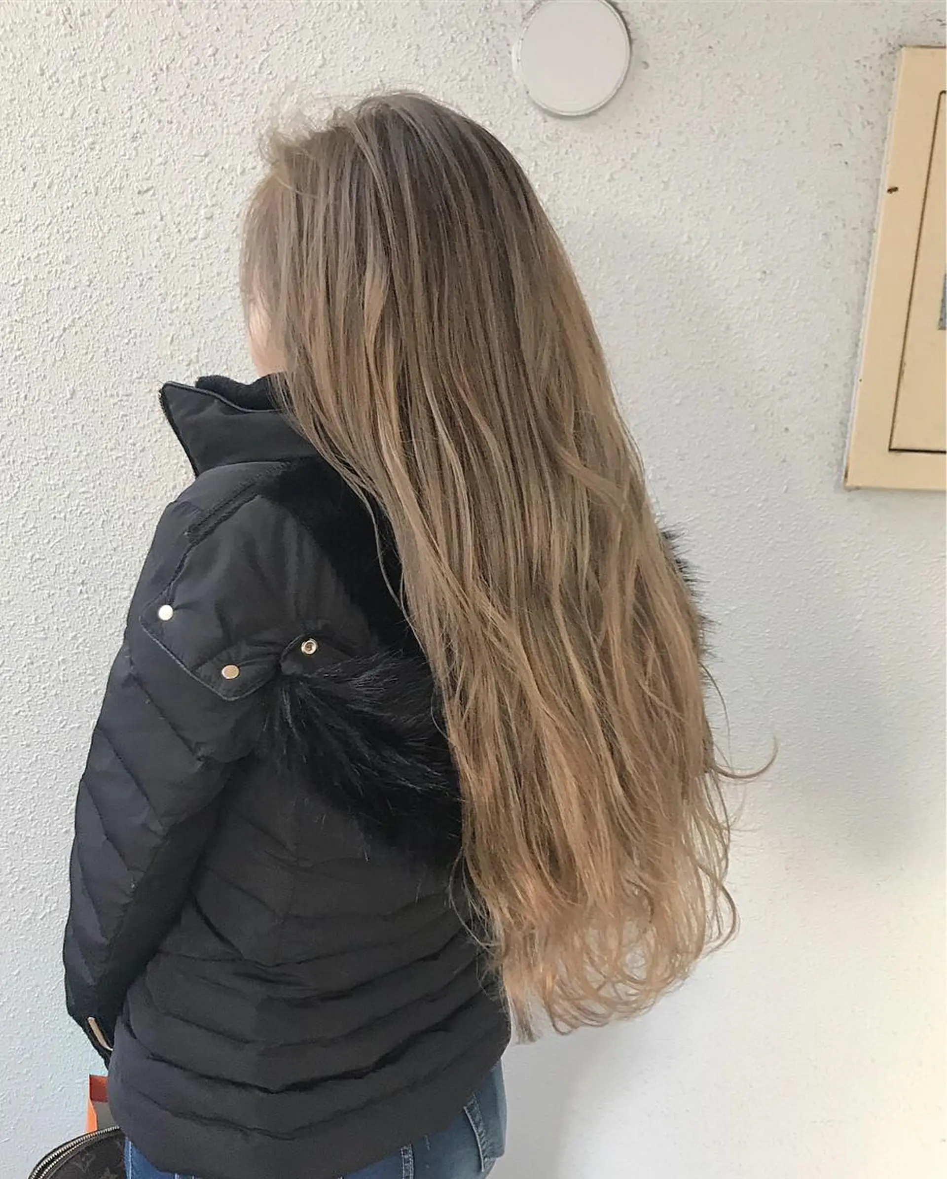 ロング カラー ベージュカラー ブリーチ インナーカラー/天神 ブリーチ/吉田のヘアスタイル