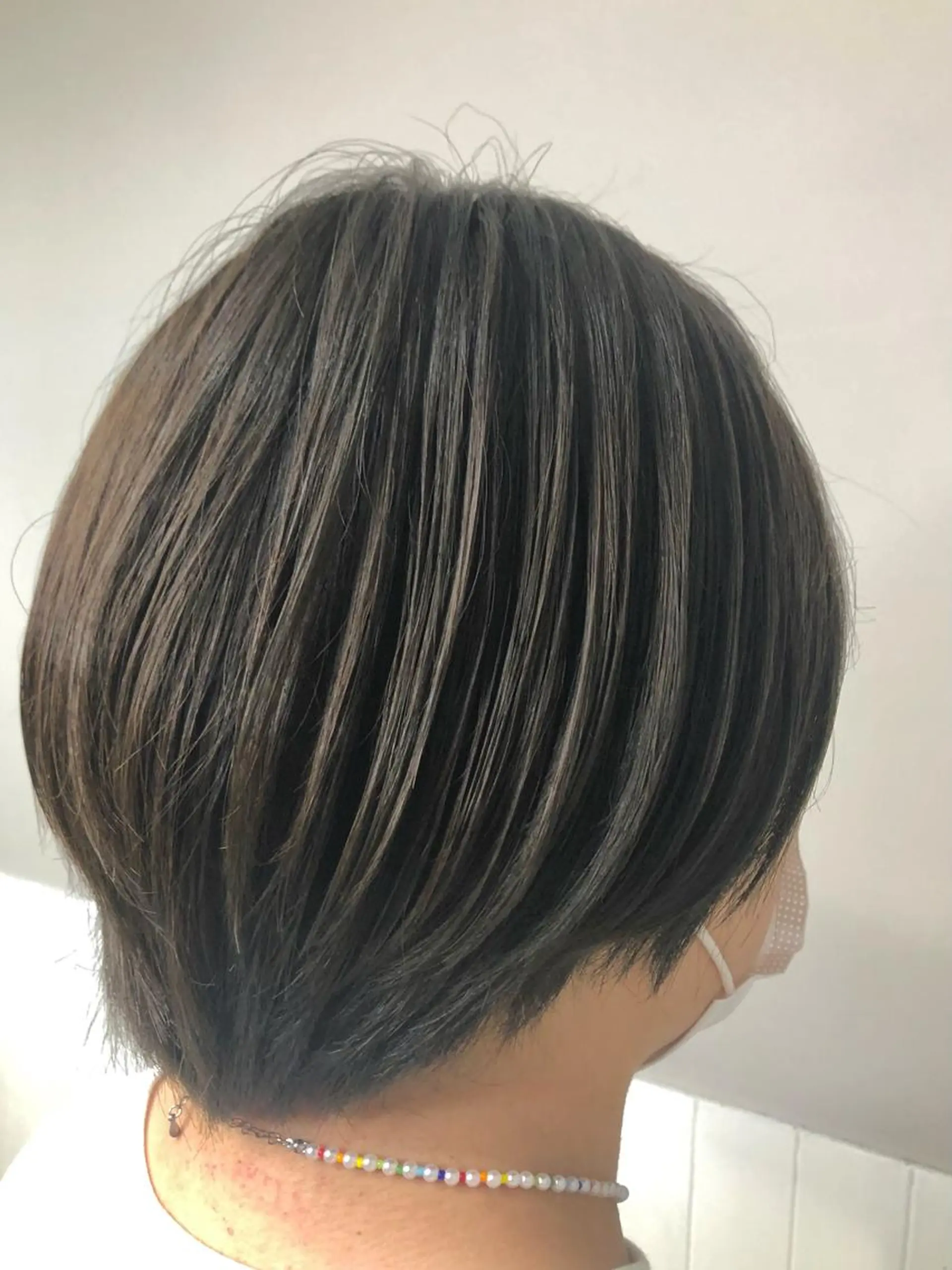 ショート カラー ブラウンカラー オリーブブラウン POCKET いわき店所属・Pocketいわき 深谷 智花のヘアスタイル
