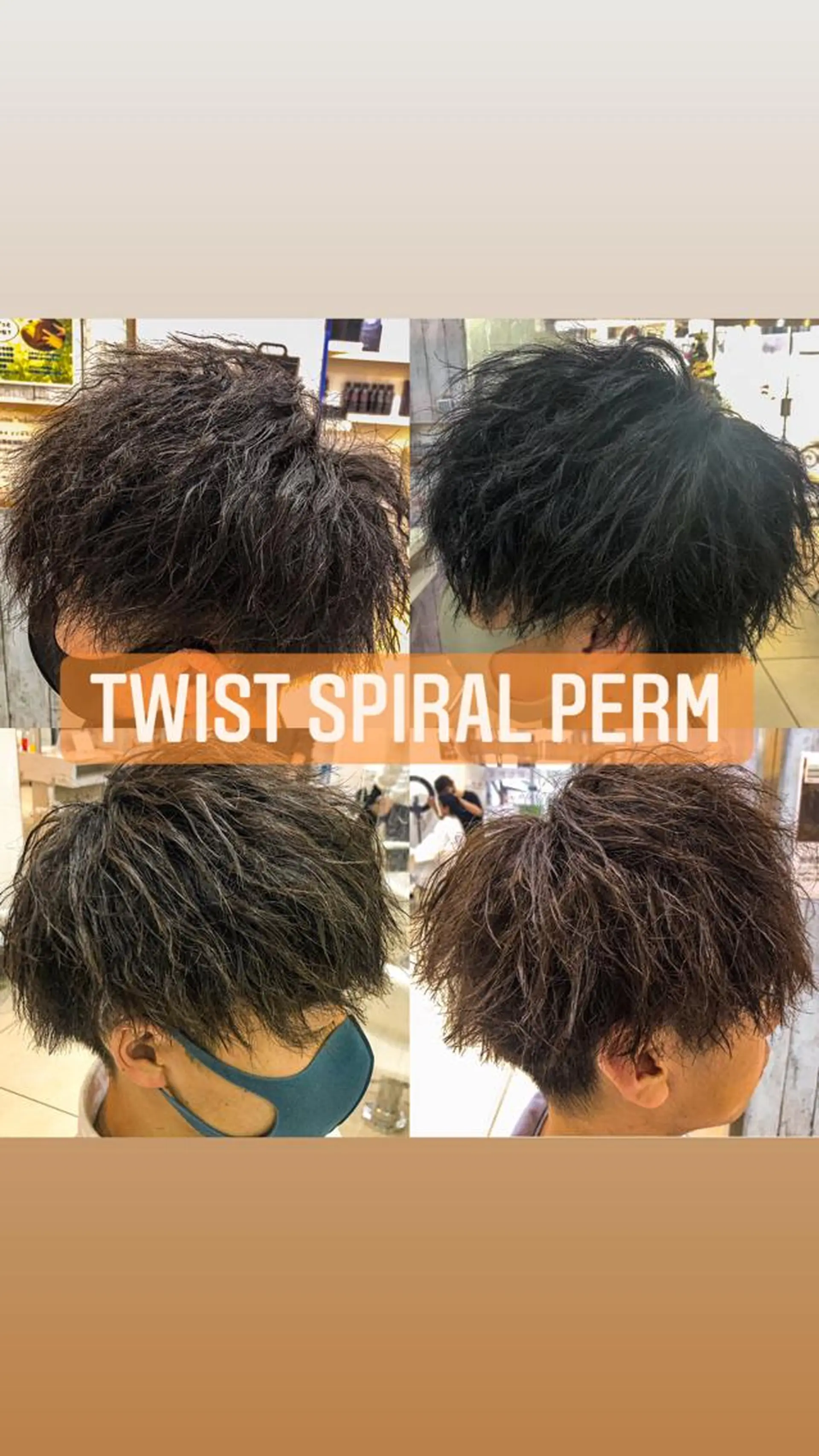 ミディアム パーマ メンズ カット パーマ 毛流れヘアの達人 店長　須田龍世のヘアスタイル