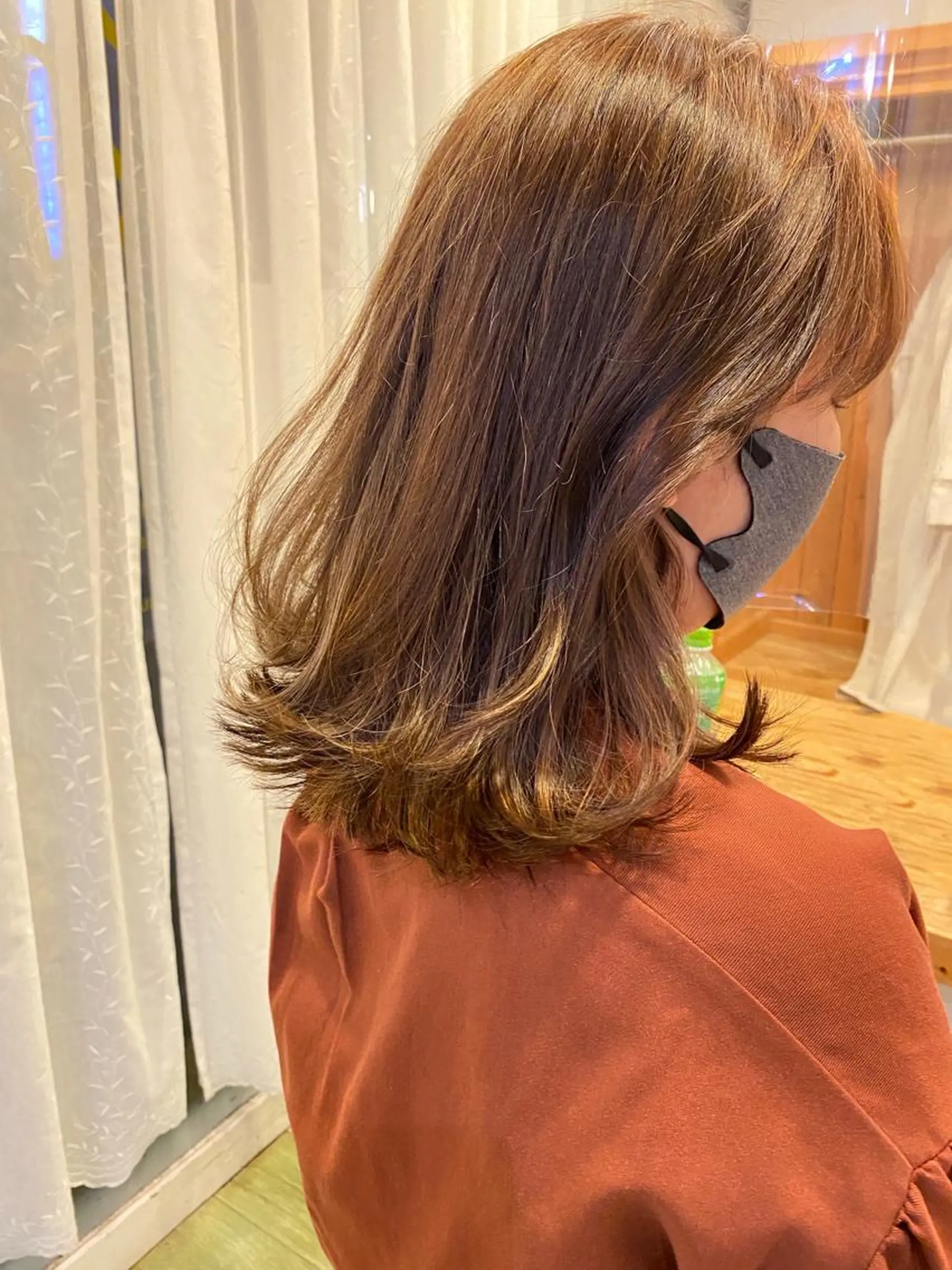 ミディアム 店長　ショート& パーマ　坂本のヘアスタイル