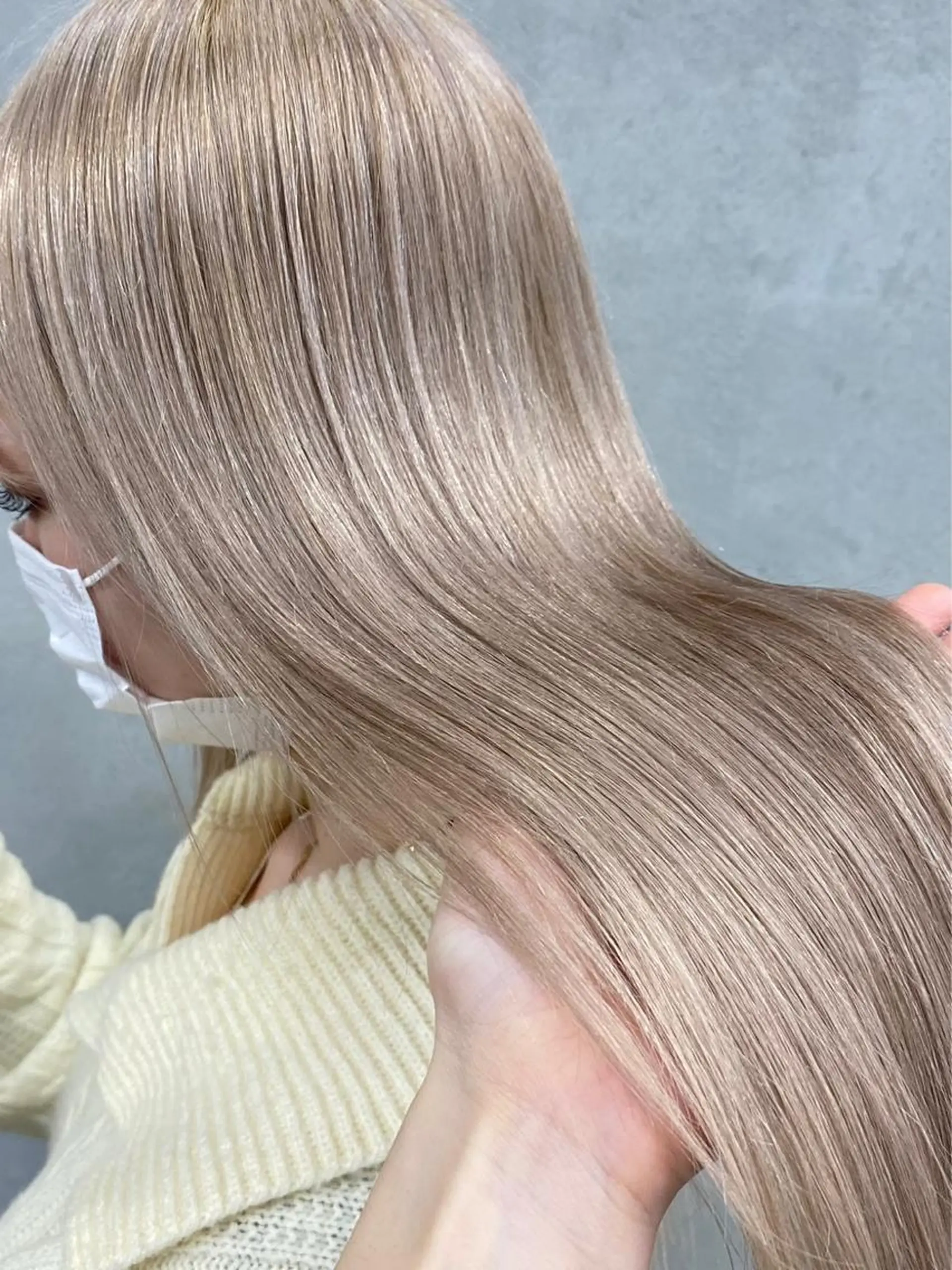 ロング カラー トリートメント 韓国/ハイトーン/ ボブ🎀MIKU🎀のヘアスタイル