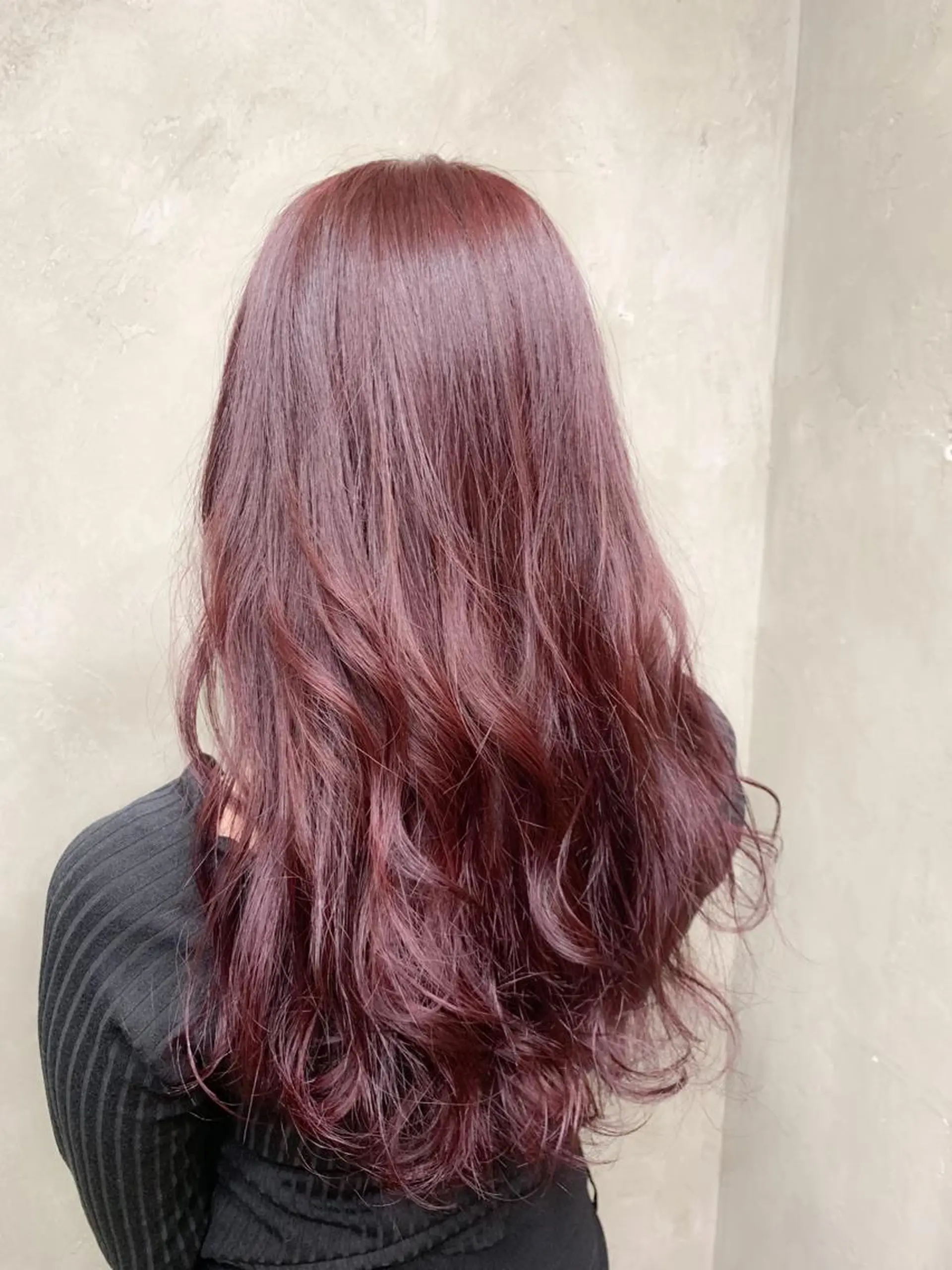 ロング カラー ブリーチ ブリーチなしカラー レッドカラー 🌈髪質改善💕 縮毛矯正✨青木まで✨のヘアスタイル