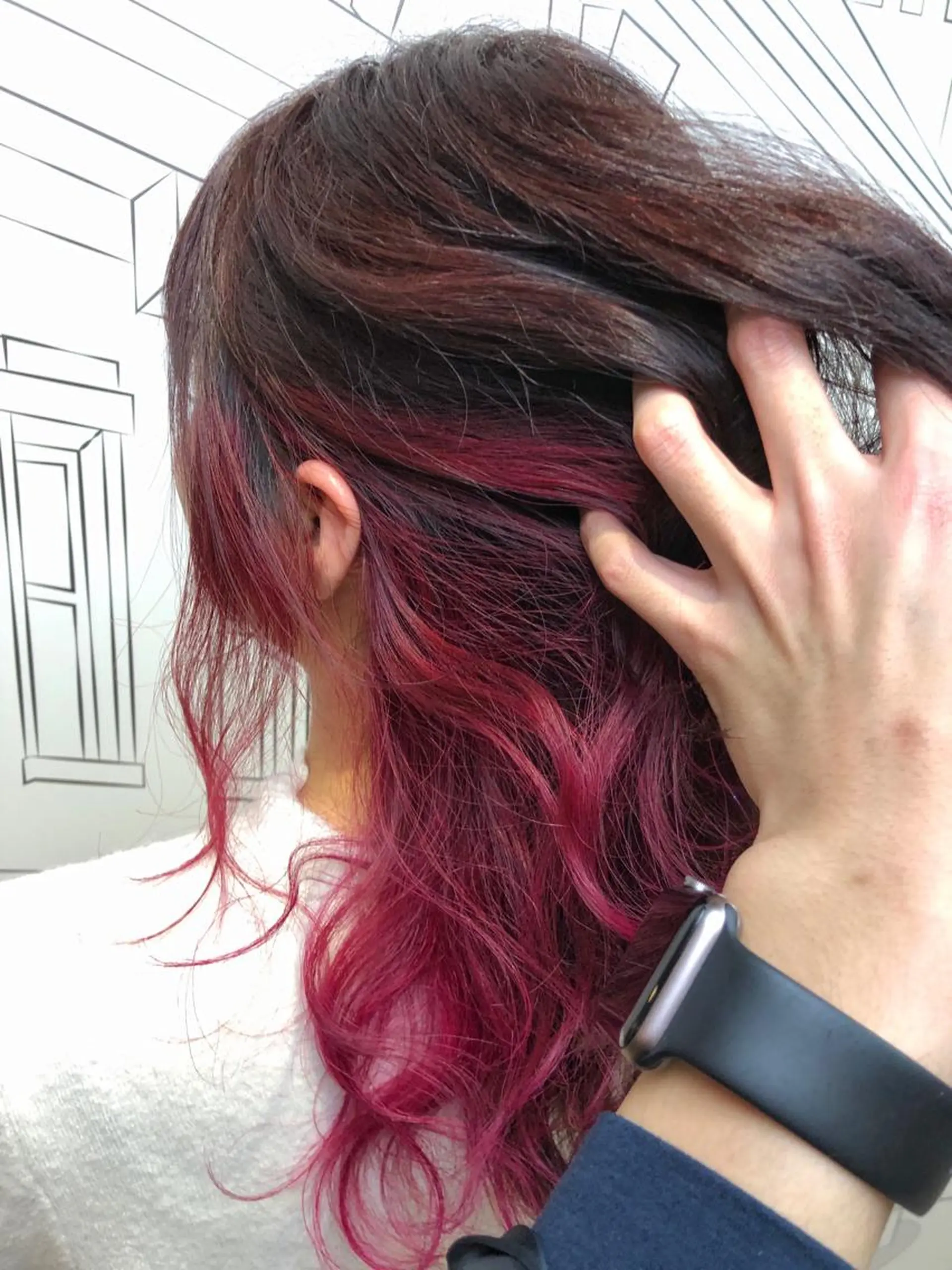 ミディアム カラー ピンクカラー レイヤー⭐️カラー ⭐️平川雅史のヘアスタイル