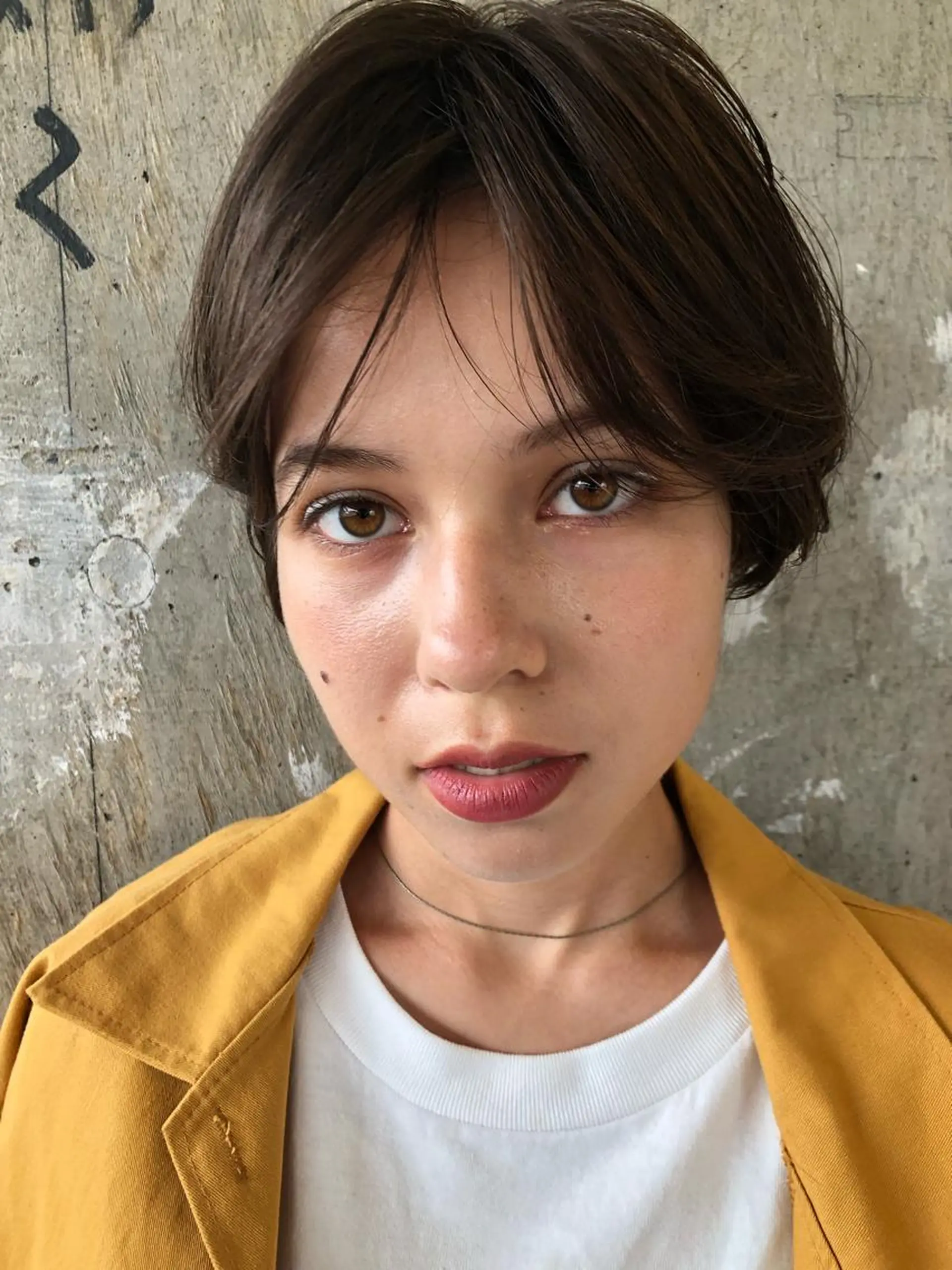 ショート カラー パーマ selma est所属・ショート/韓国ヘア Moto✂︎のヘアスタイル