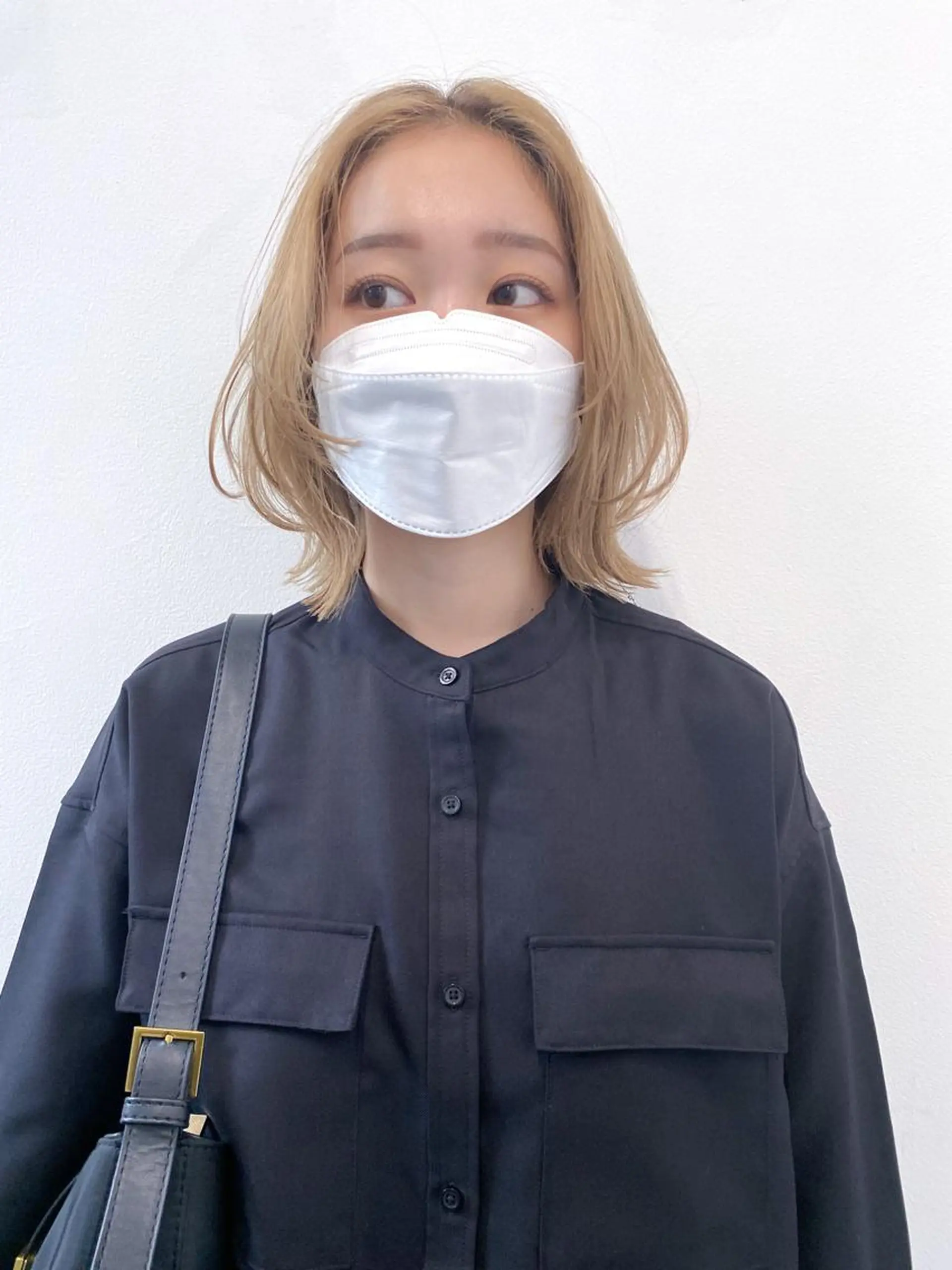 ミディアム カラー THE DAY所属・AKI HASHIMOTOのヘアスタイル