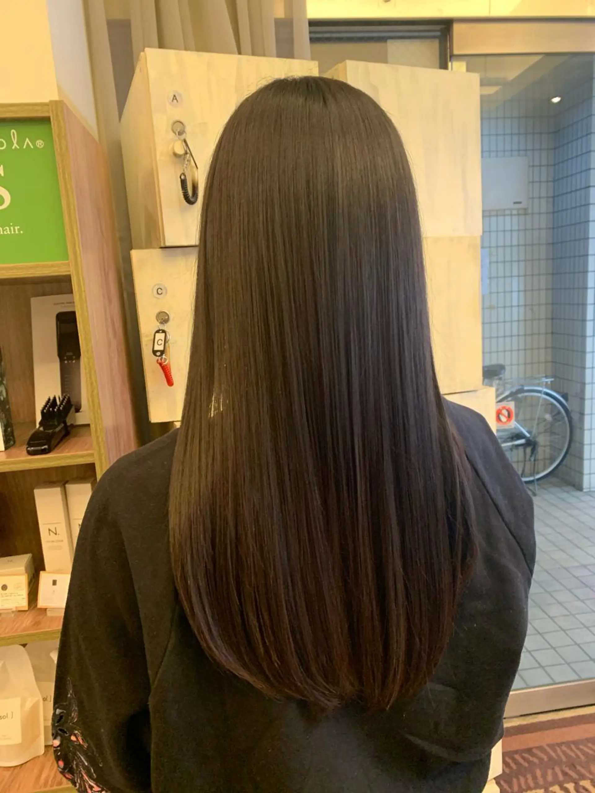 セミロング ハイライト 髪質改善 レイヤーカット トリートメント トリートメント ひばりヶ丘美容室 ✂︎藤原珠輝✂︎のヘアスタイル