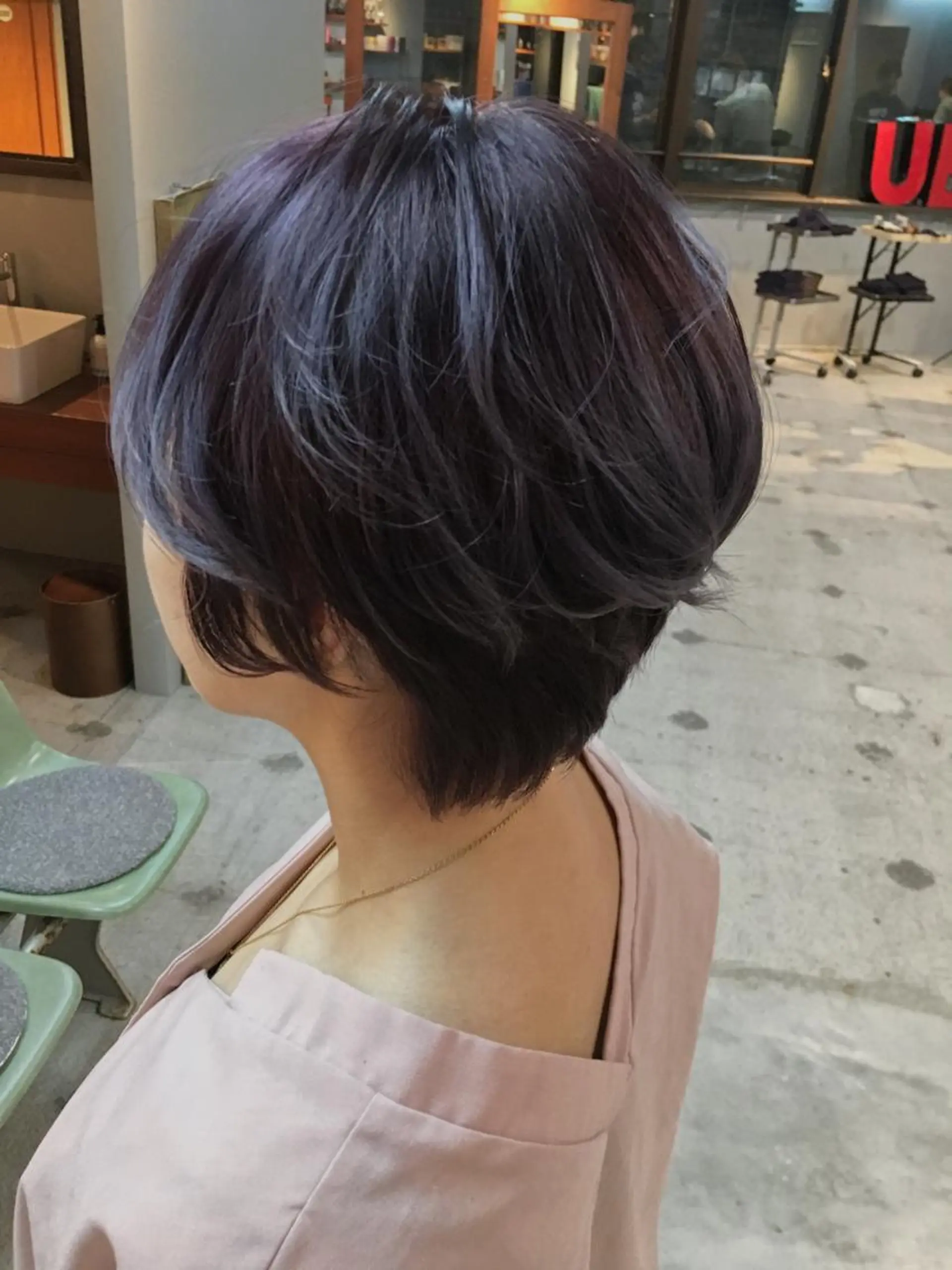 ショート カラー アッシュ 透明感カラー ラベンダーカラー ラベンダーアッシュ 代表 中島貴志のヘアスタイル