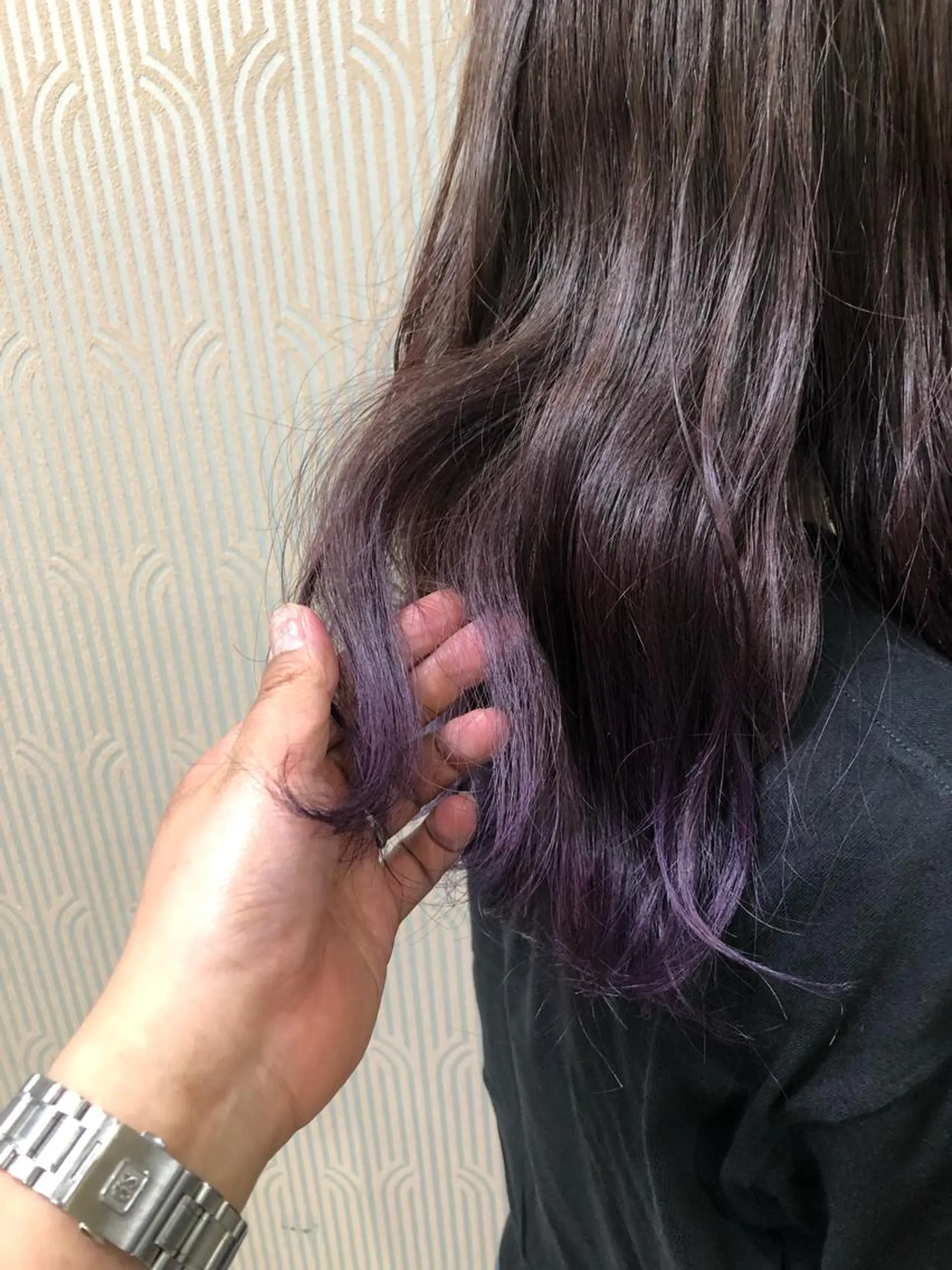 セミロング カラー ショート/ハイライト /白髪ぼかし🌿松本のヘアスタイル