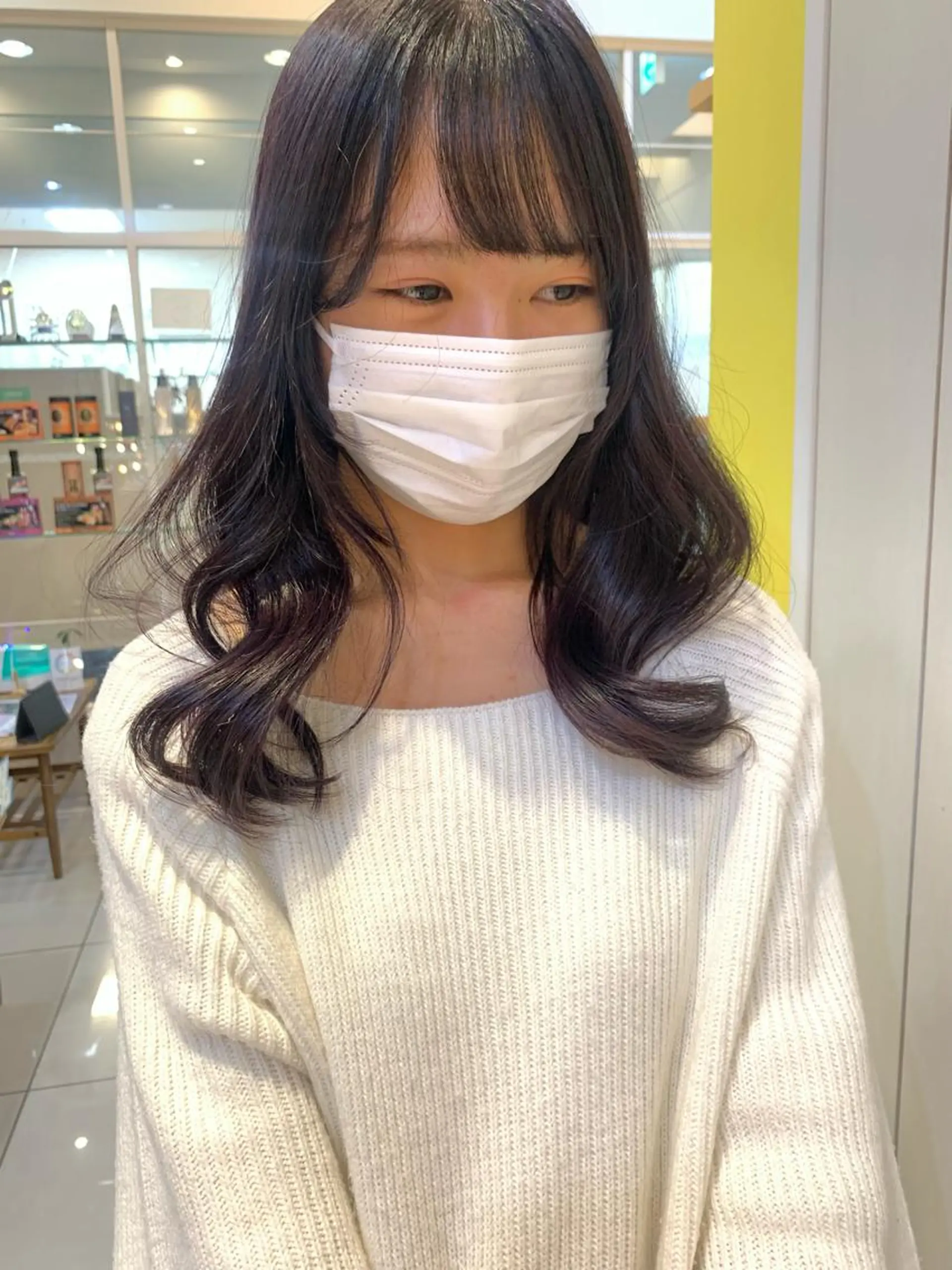 カラー カット ヘアカラー 黒田瀬奈/ボブ まろやかベージュのヘアスタイル