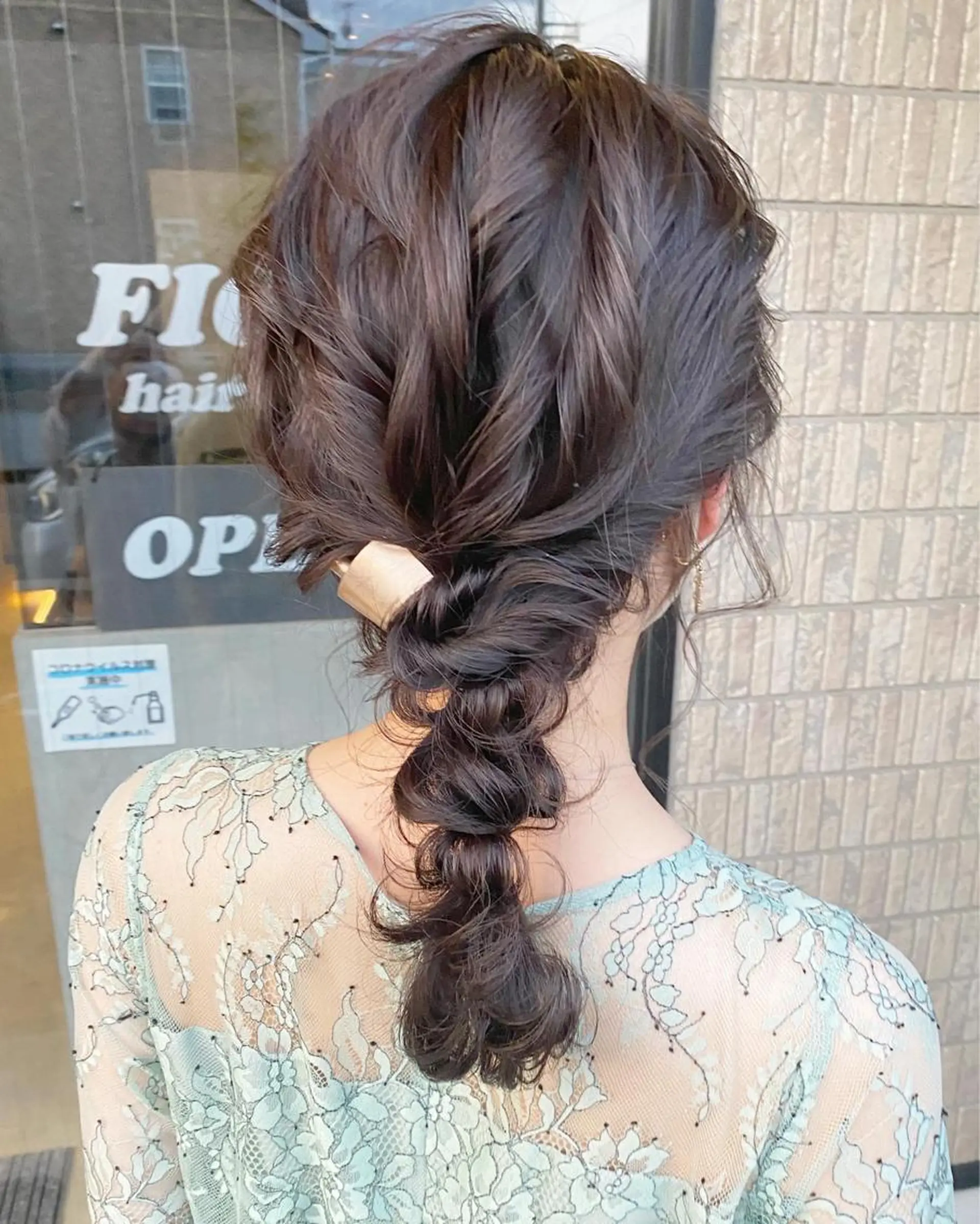 セミロング ヘアアレンジ FIORE hair design所属・山根 奈緒のマツエク・マツパデザイン