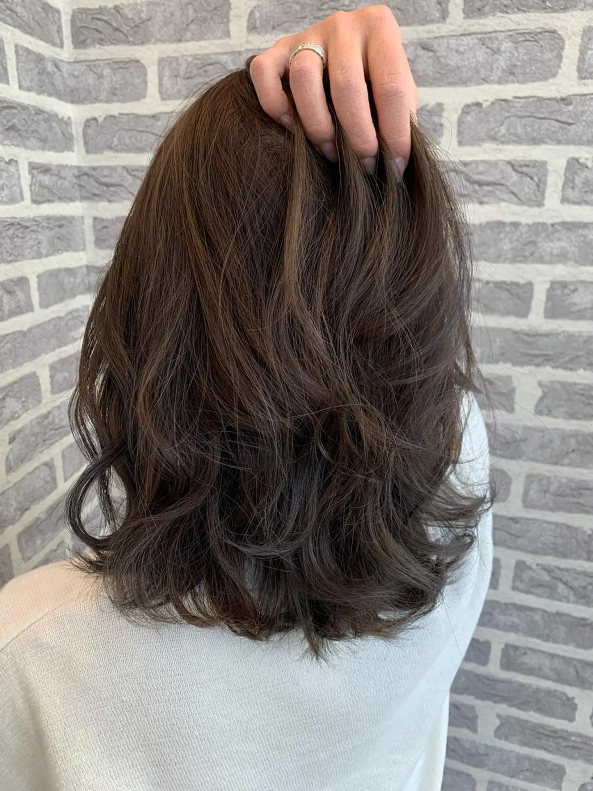 ミディアム カラー パーマ カット ヘアカラー Earth岩槻店 YAGIのヘアスタイル