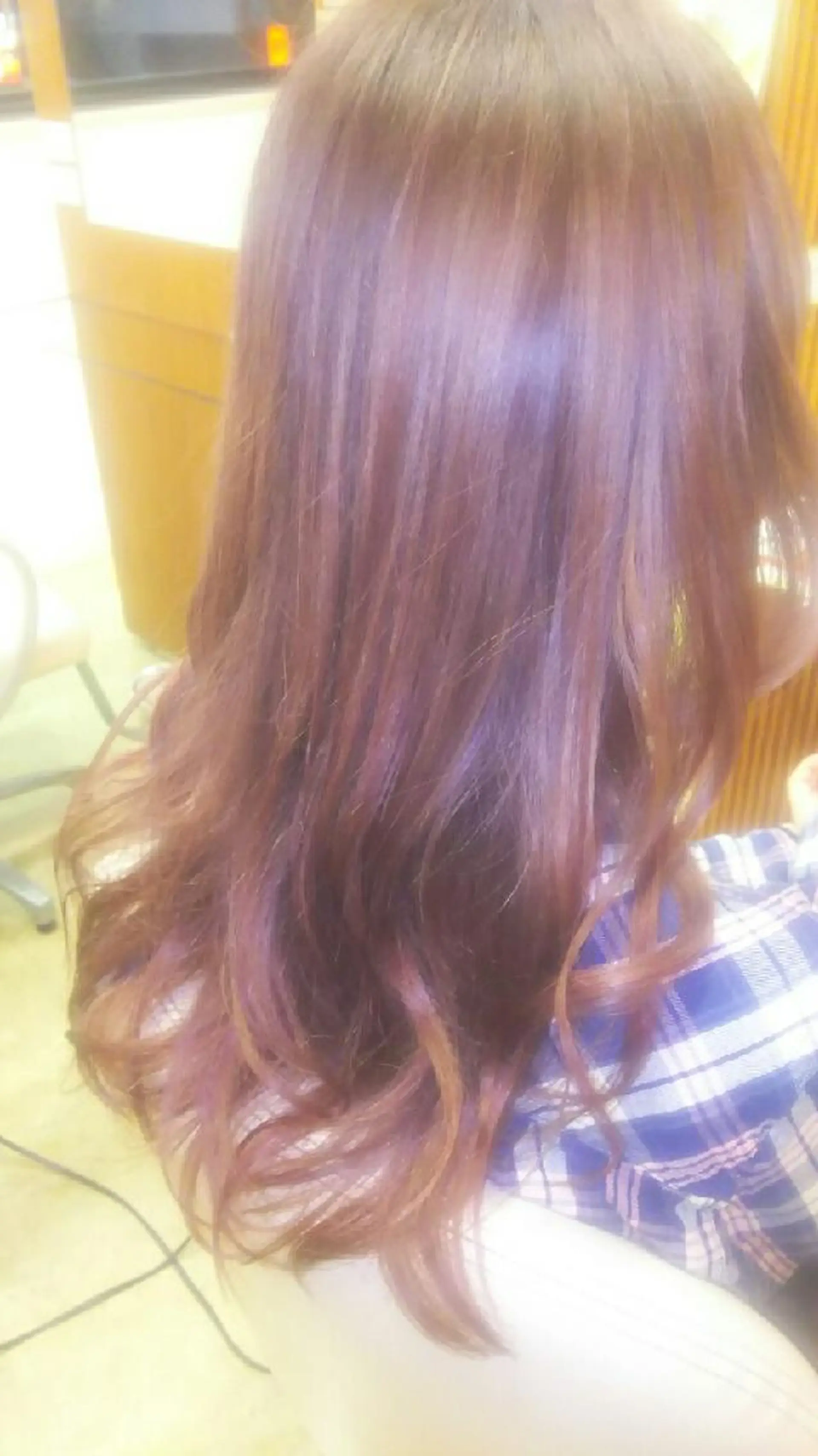 ロング カラー グラデーションカラー ピンクカラー 脇田 雄大のヘアスタイル