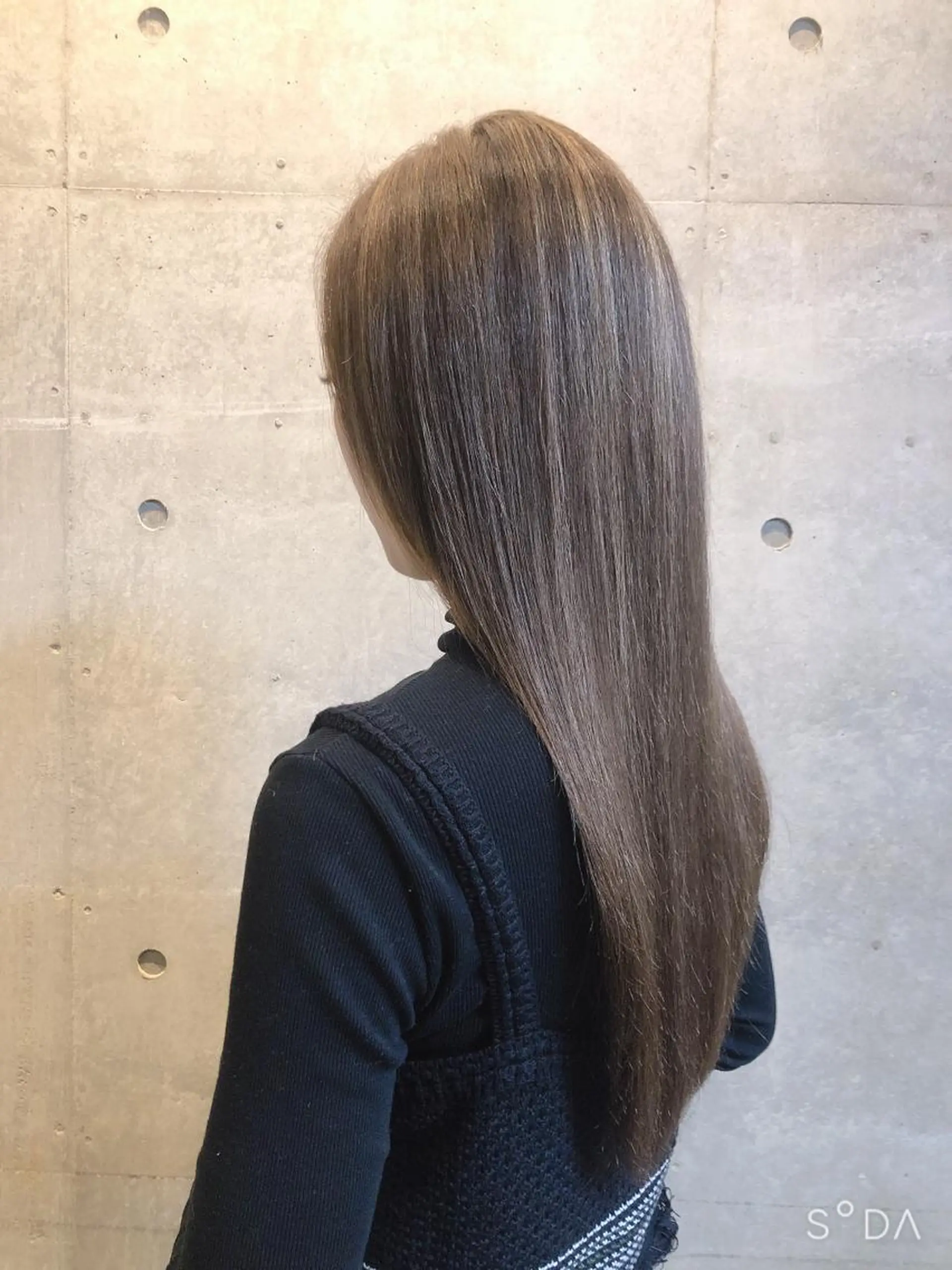 ロング カラー ヘアセット オリーブ/グレージュ 💐🤍理保のヘアスタイル