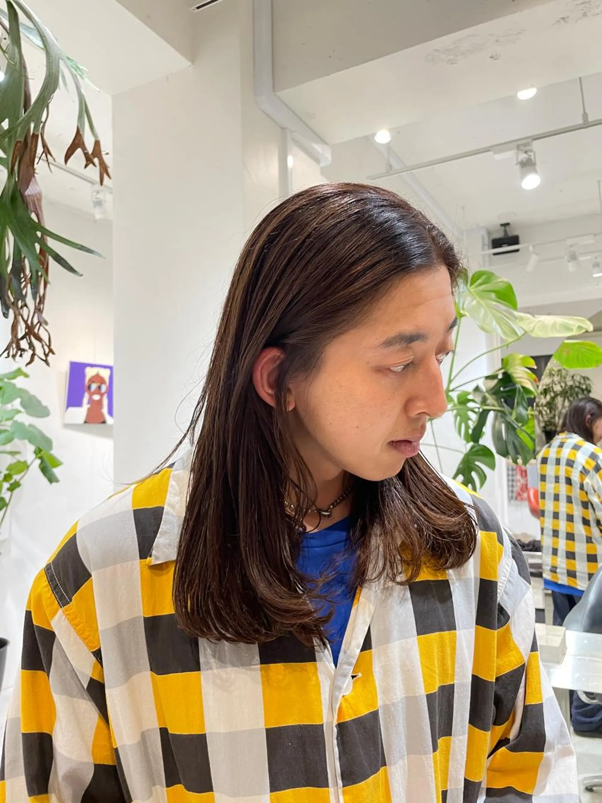 セミロング カラー Hinaco 🥣表参道美容師のヘアスタイル