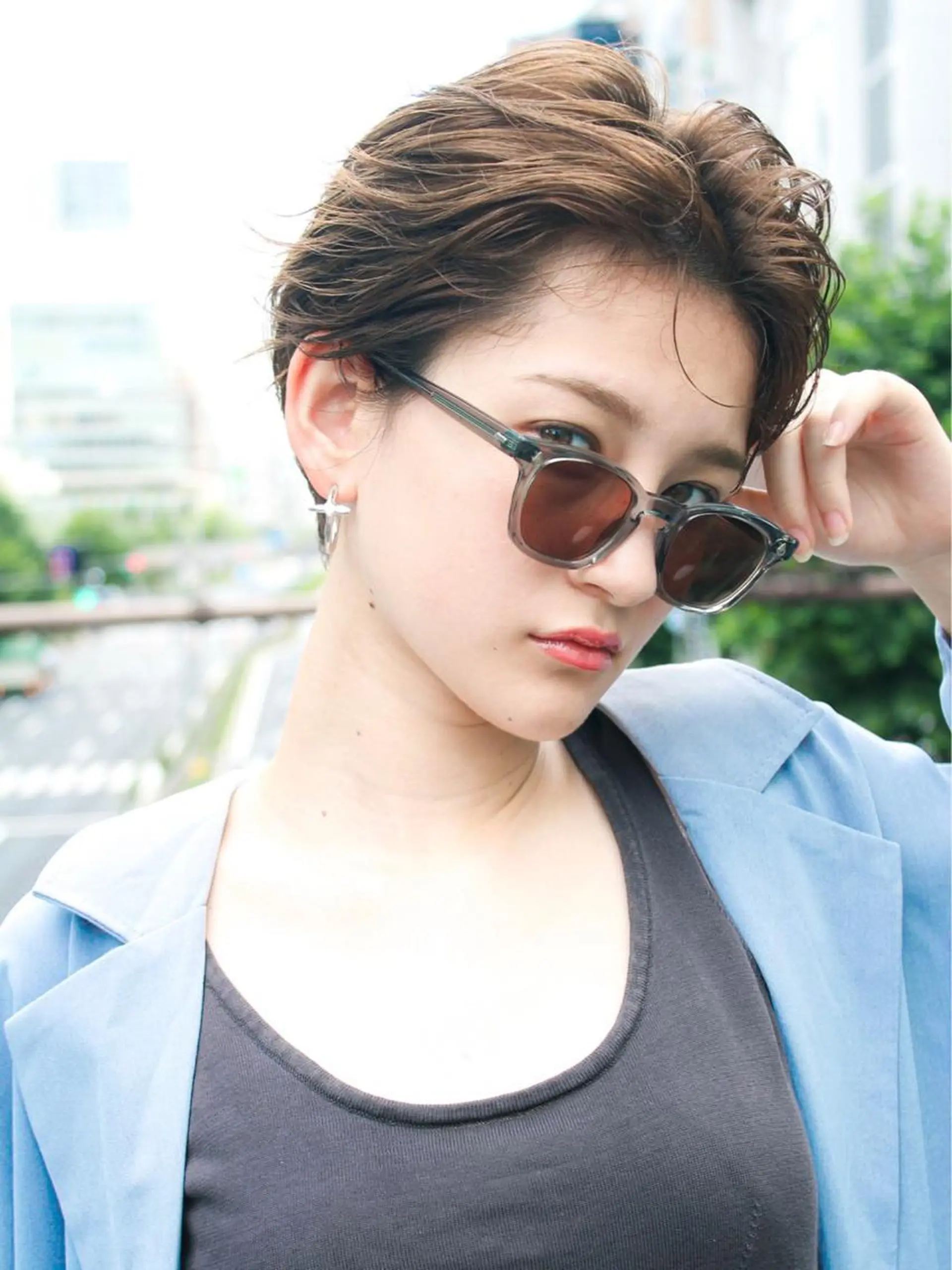 ショート カラー カット ヘアカラー トリートメント 🉐レイヤー/塩見 弘樹🉐渋谷のヘアスタイル