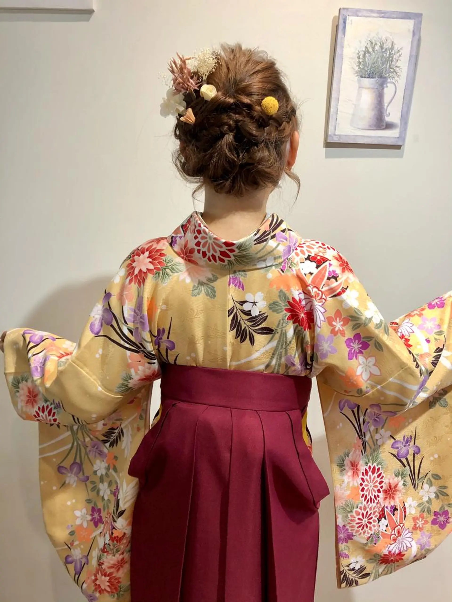 セミロング ヘアアレンジ 青野 文香のヘアスタイル