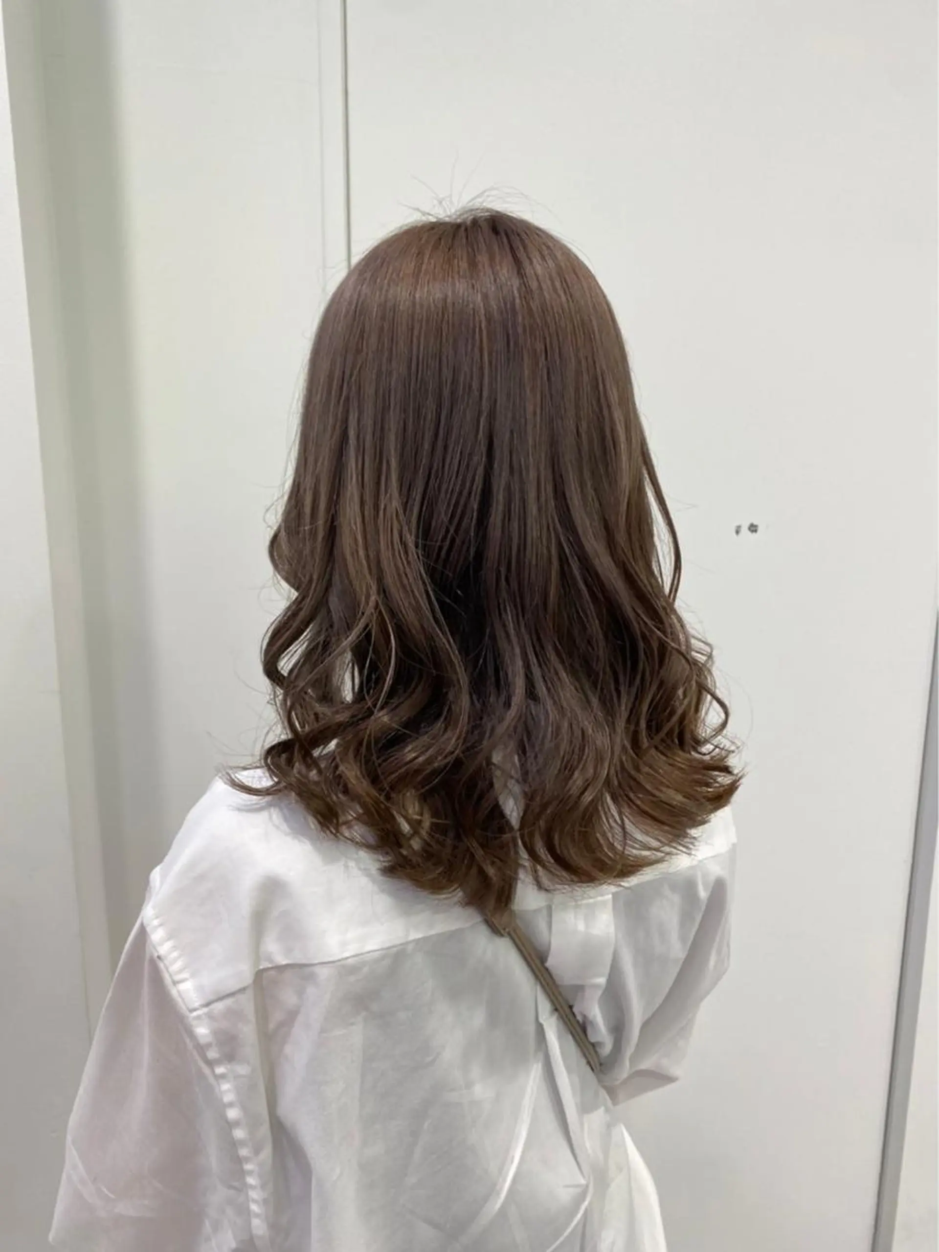 セミロング カラー ブリーチなし暖色 💗AKARI💗のヘアスタイル