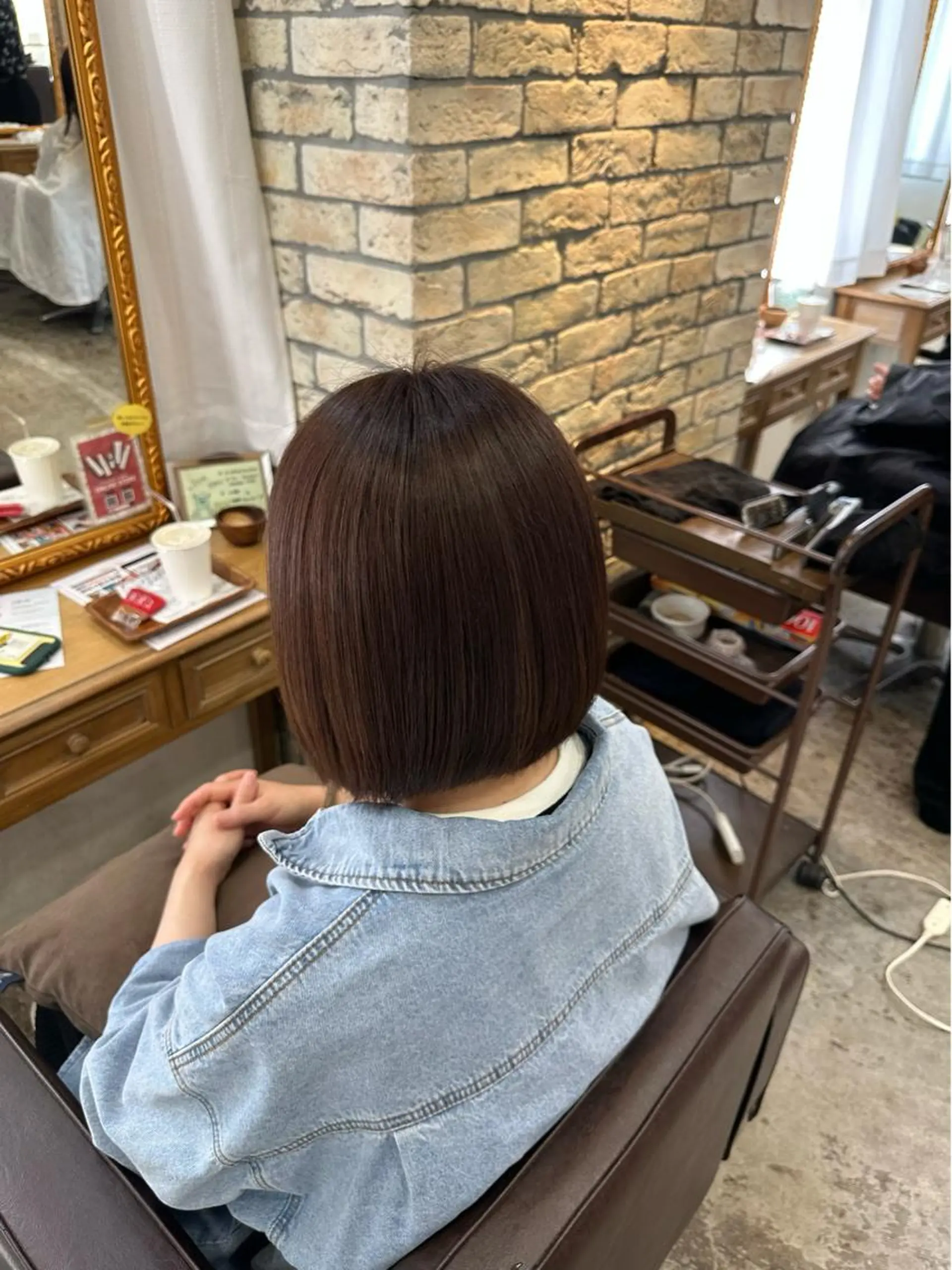 ミディアム カラー 柔らかベージュ🤍 fukaのヘアスタイル