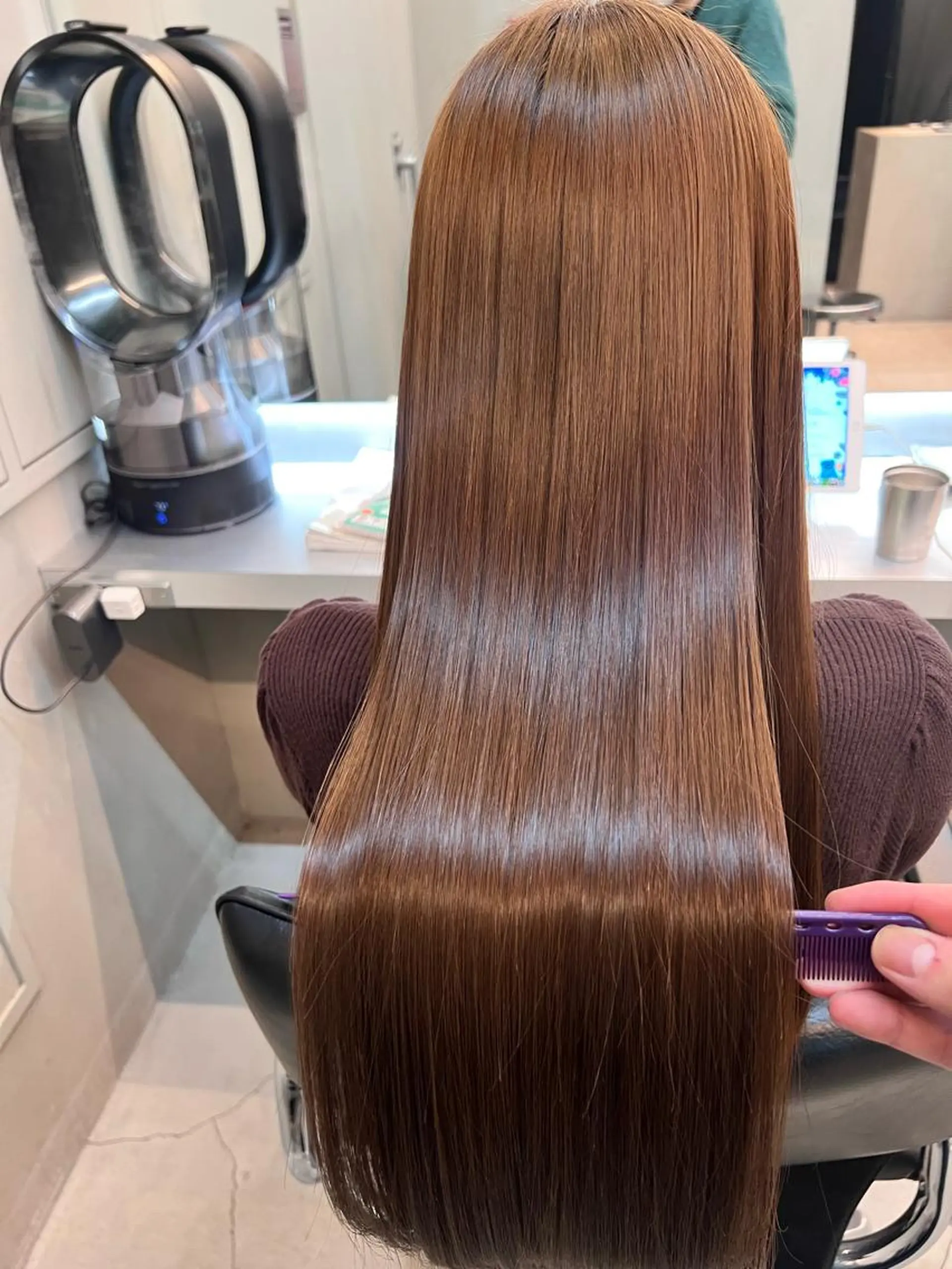 ロング 乾かすだけでサラ艶に /髪質改善西村涼太のヘアスタイル
