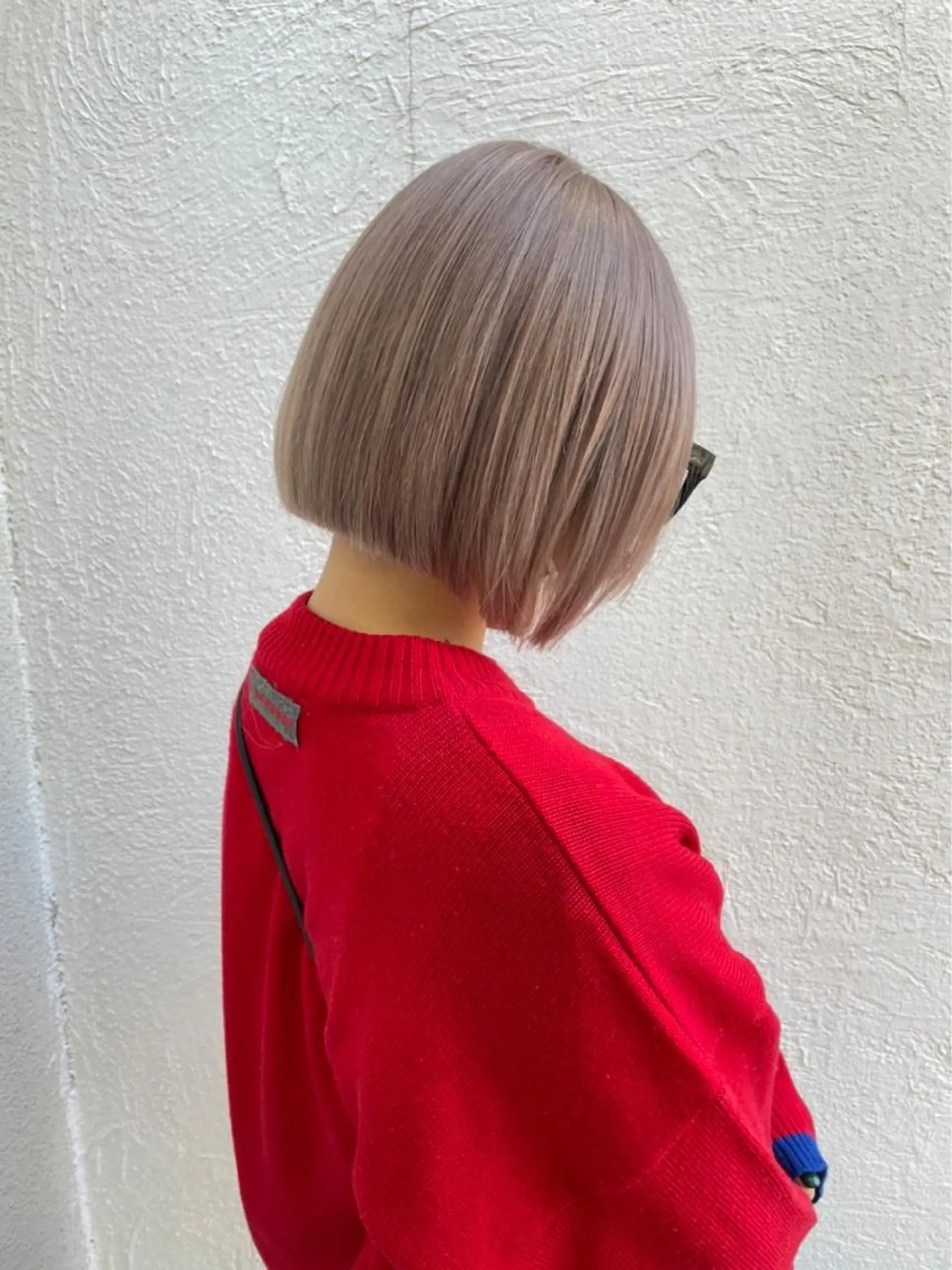 ショート カラー グレージュ ボブ カット ヘアカラー 久保亮太 /大人ショートのヘアスタイル