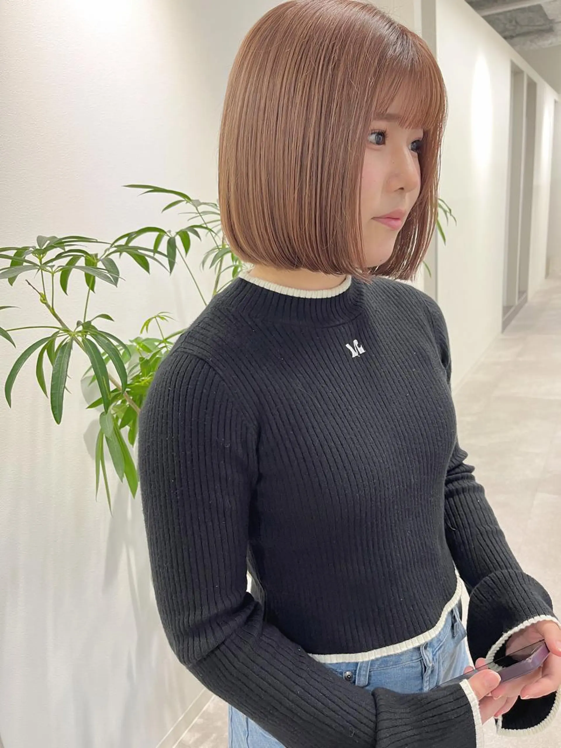 ミディアム カラー ハイトーンカラー ボブ ♡manami ♡のヘアスタイル