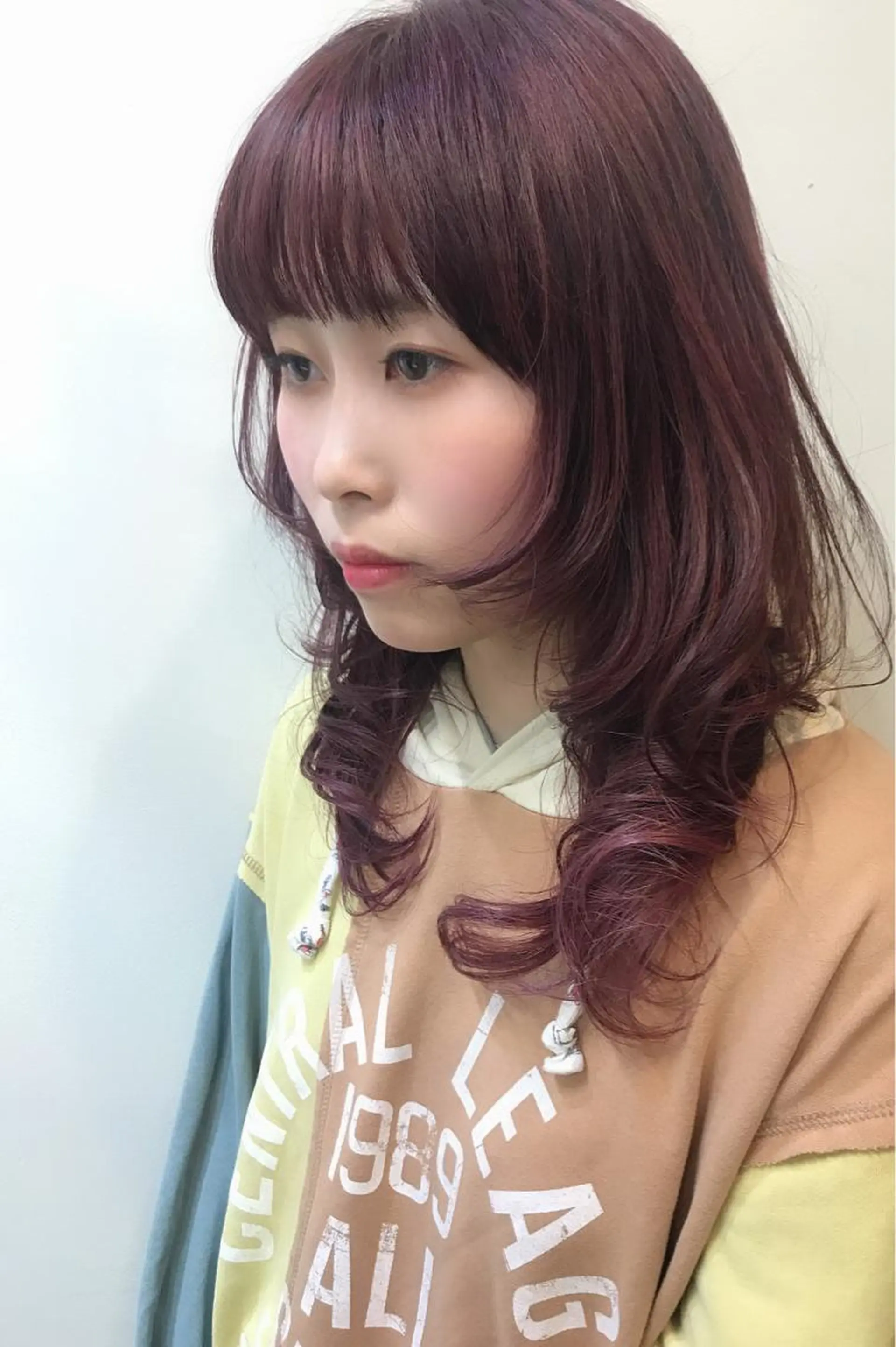 セミロング カラー ピンクカラー ウルフカット カット ヘアカラー トリートメント ヘアセット ✂️似合わせの魔術師 石田一樹✂️のヘアスタイル
