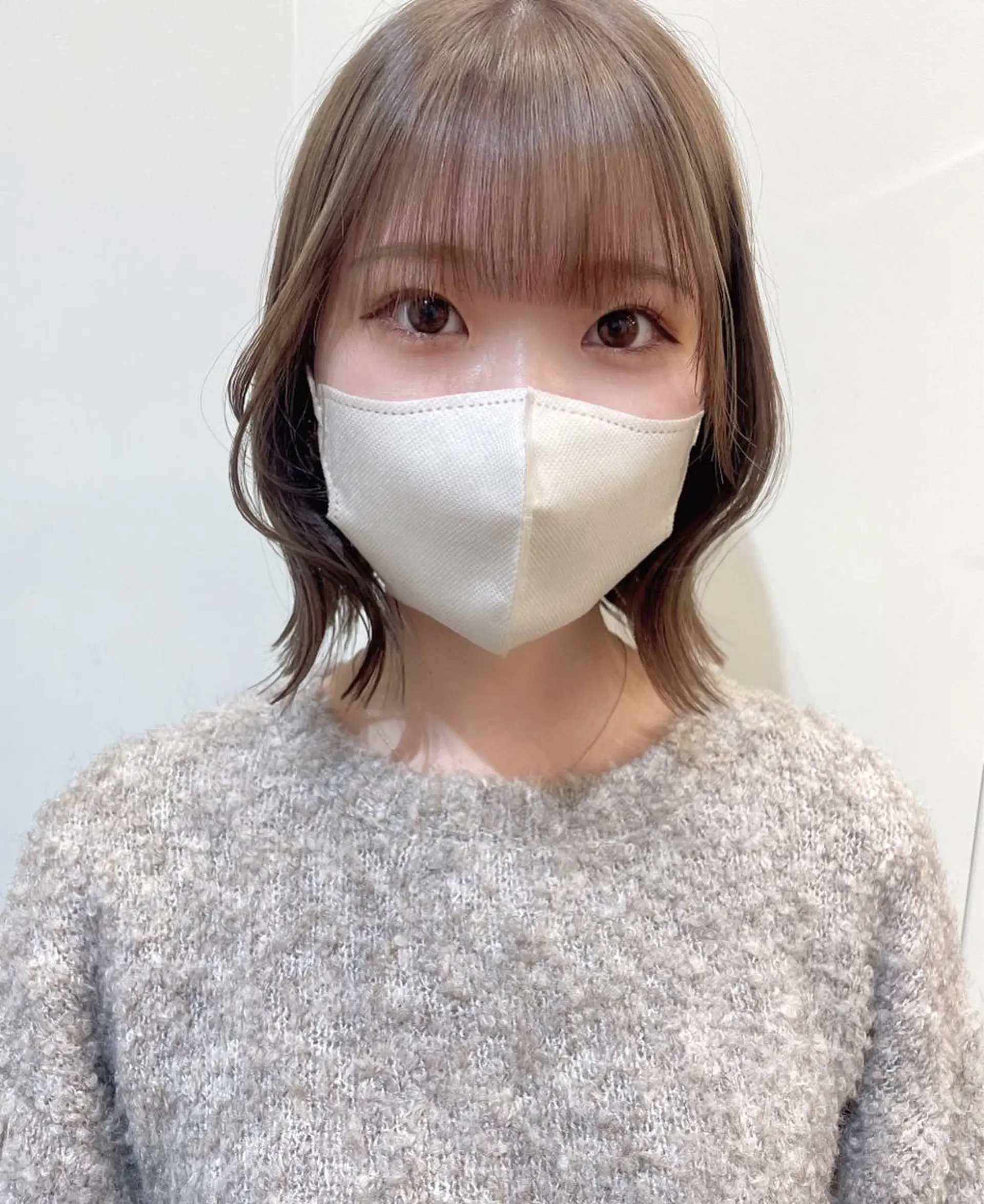 ミディアム まいか🤎髪質改善 ミルクティーボブ🎀のヘアスタイル