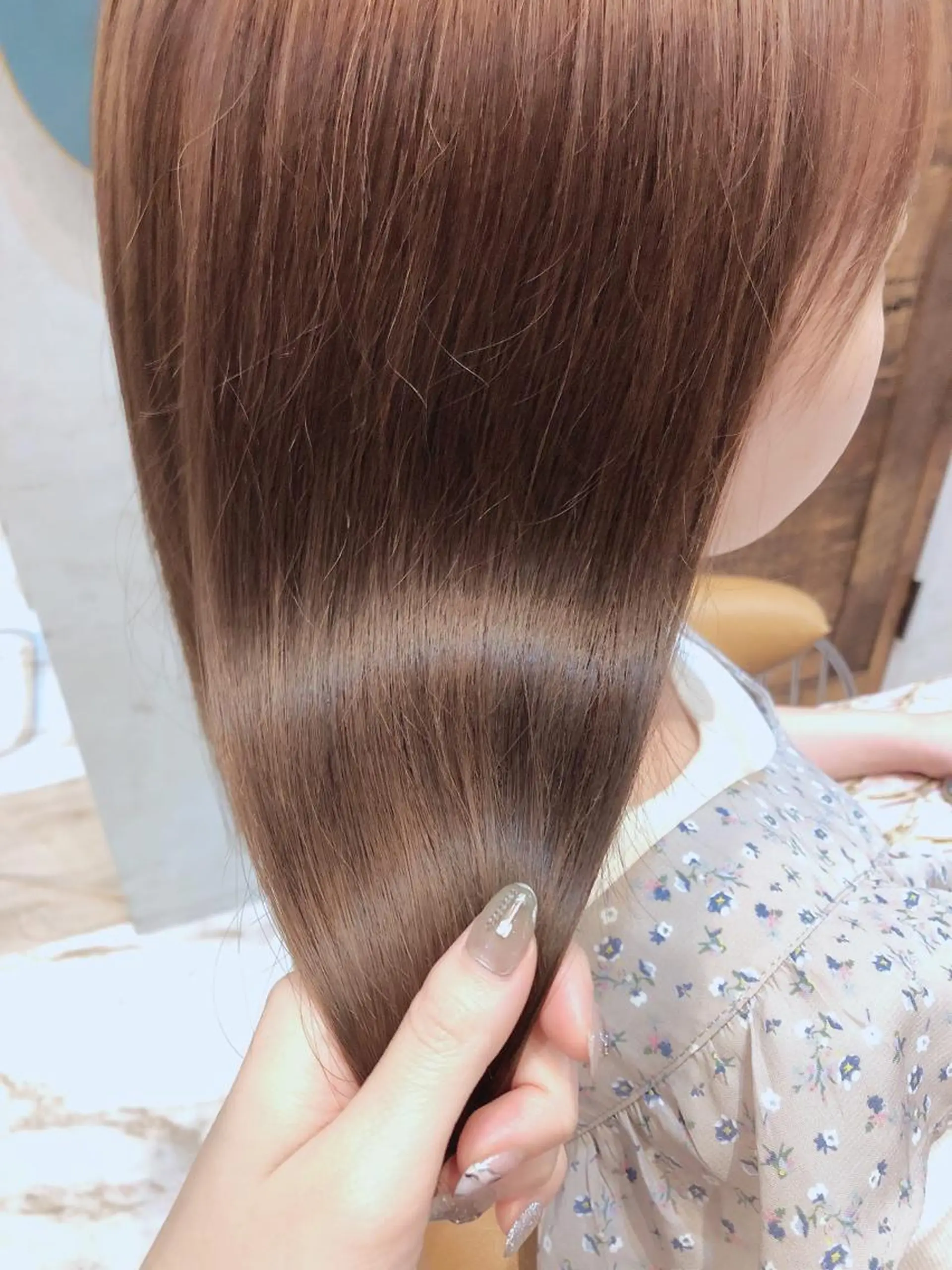 ミディアム カット ヘアカラー トリートメント 代表山口ひな 髪質改善のプロのヘアスタイル