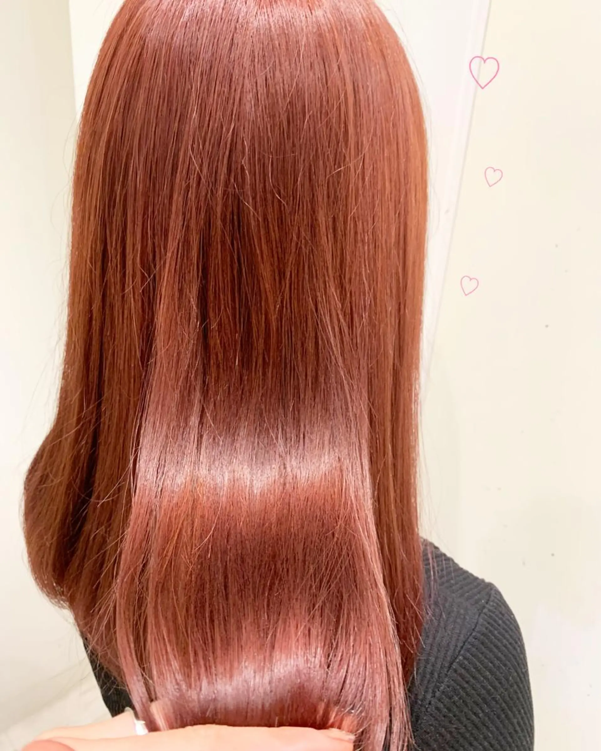 セミロング カラー ベージュカラー オレンジ オレンジベージュ EMANON新宿東口所属・新宿駅近♡ ♡個室♡三都季🌜のヘアスタイル
