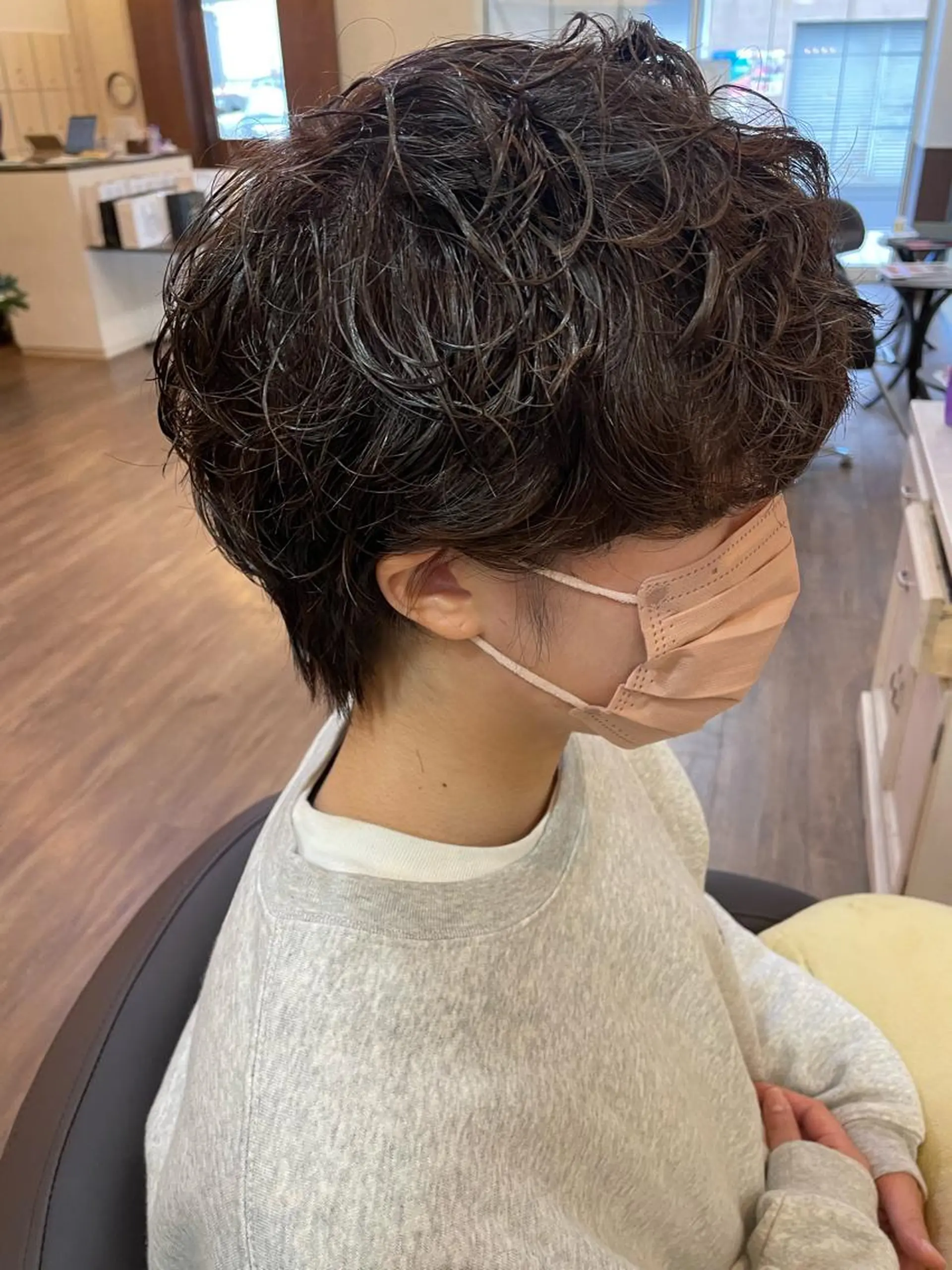 ショート パーマ カット パーマ 前川 万都里のヘアスタイル