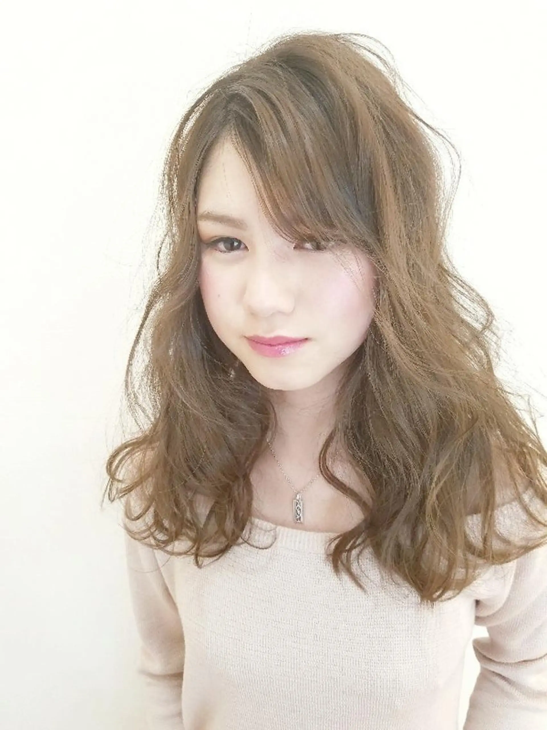 ロング カラー ベージュカラー ロング 髪質改善/ハイライト 小林秀樹のヘアスタイル