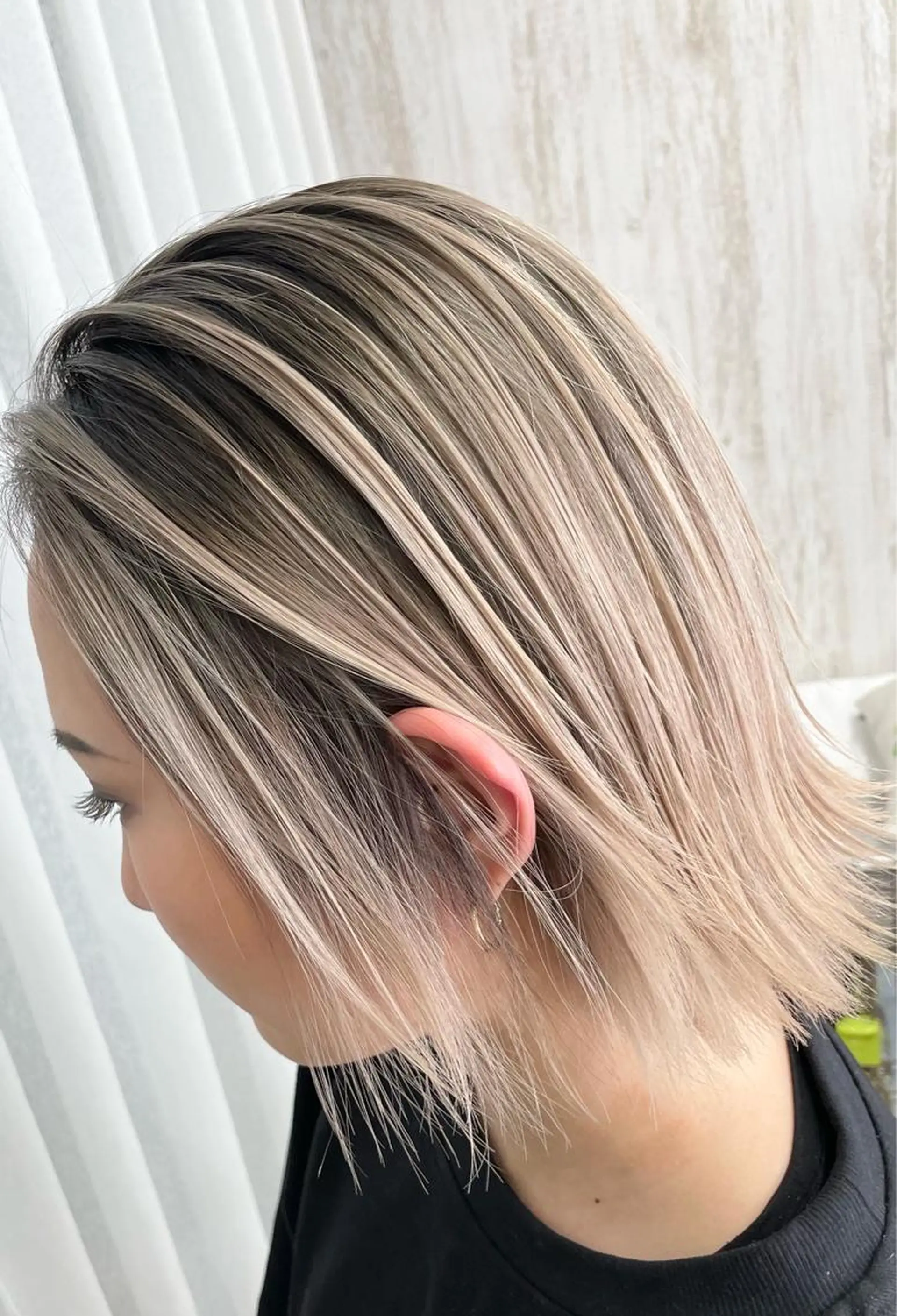 セミロング カラー バレイヤージュ レイヤーカット エクステ プライベートサロン LyoN/RYOTAのヘアスタイル