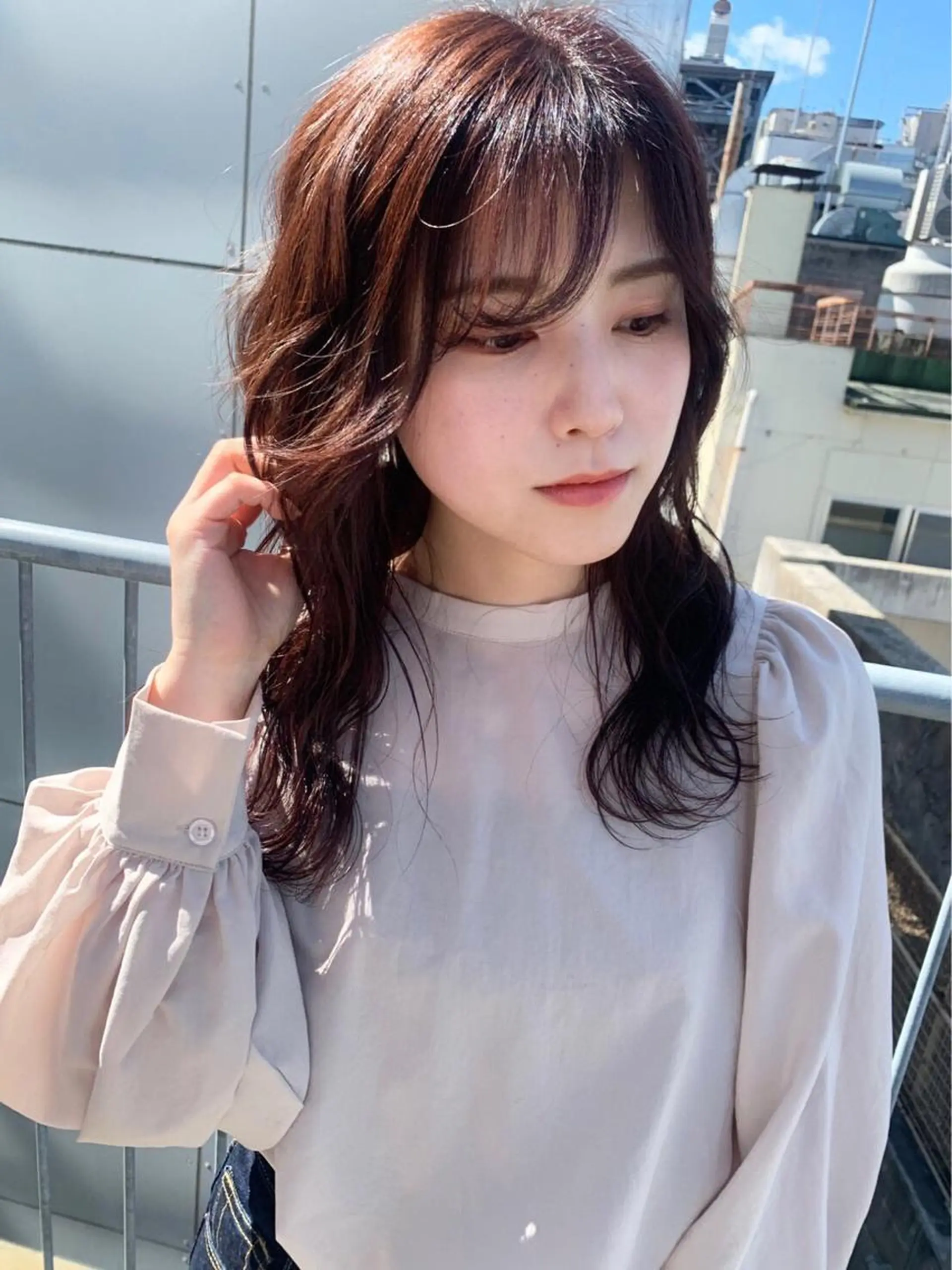 セミロング カラー 🌷小野田 睦🌷のヘアスタイル