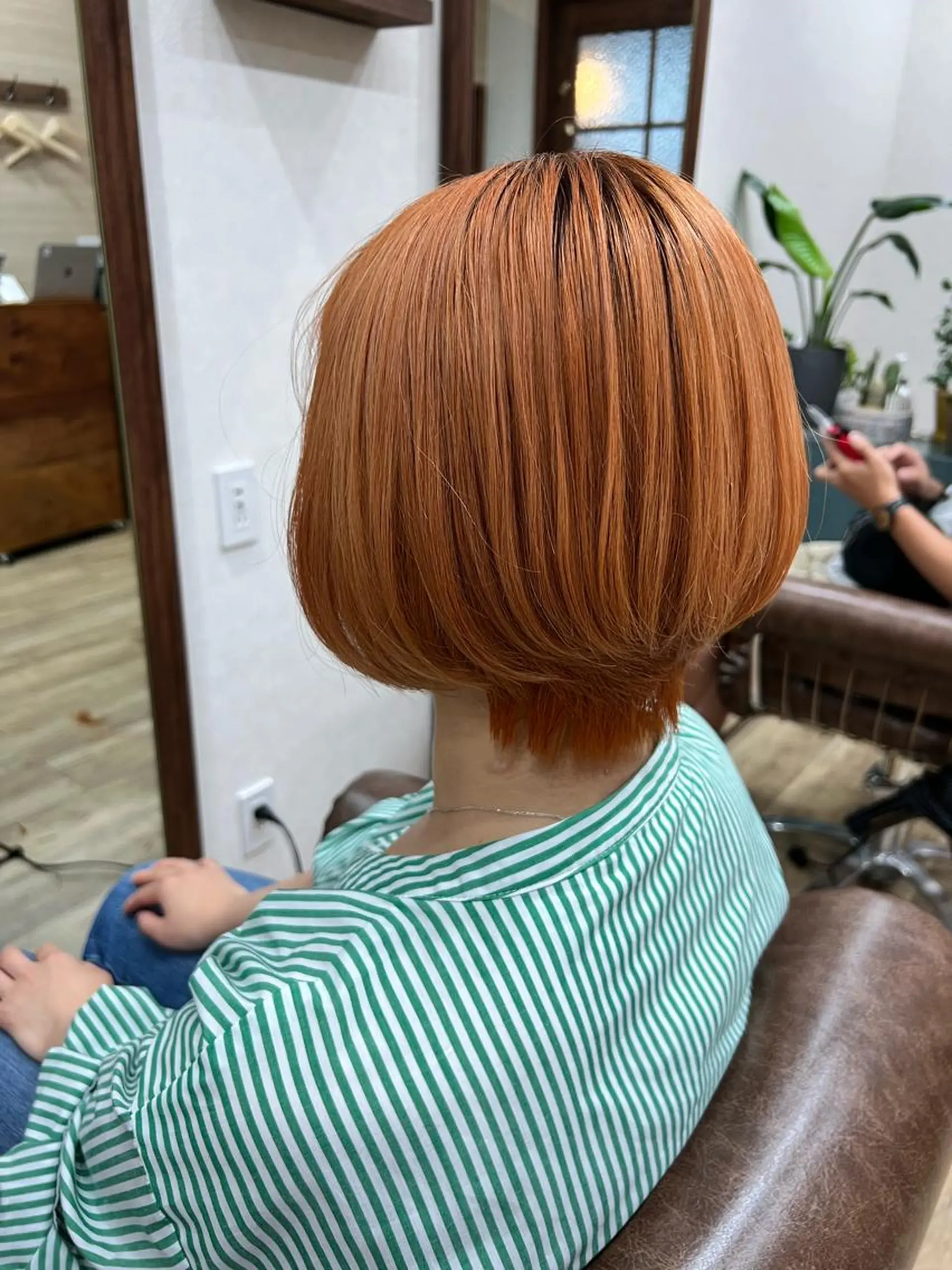 ショート カラー オレンジ ショートヘア 🍇おぐら めぐみ🍇のヘアスタイル