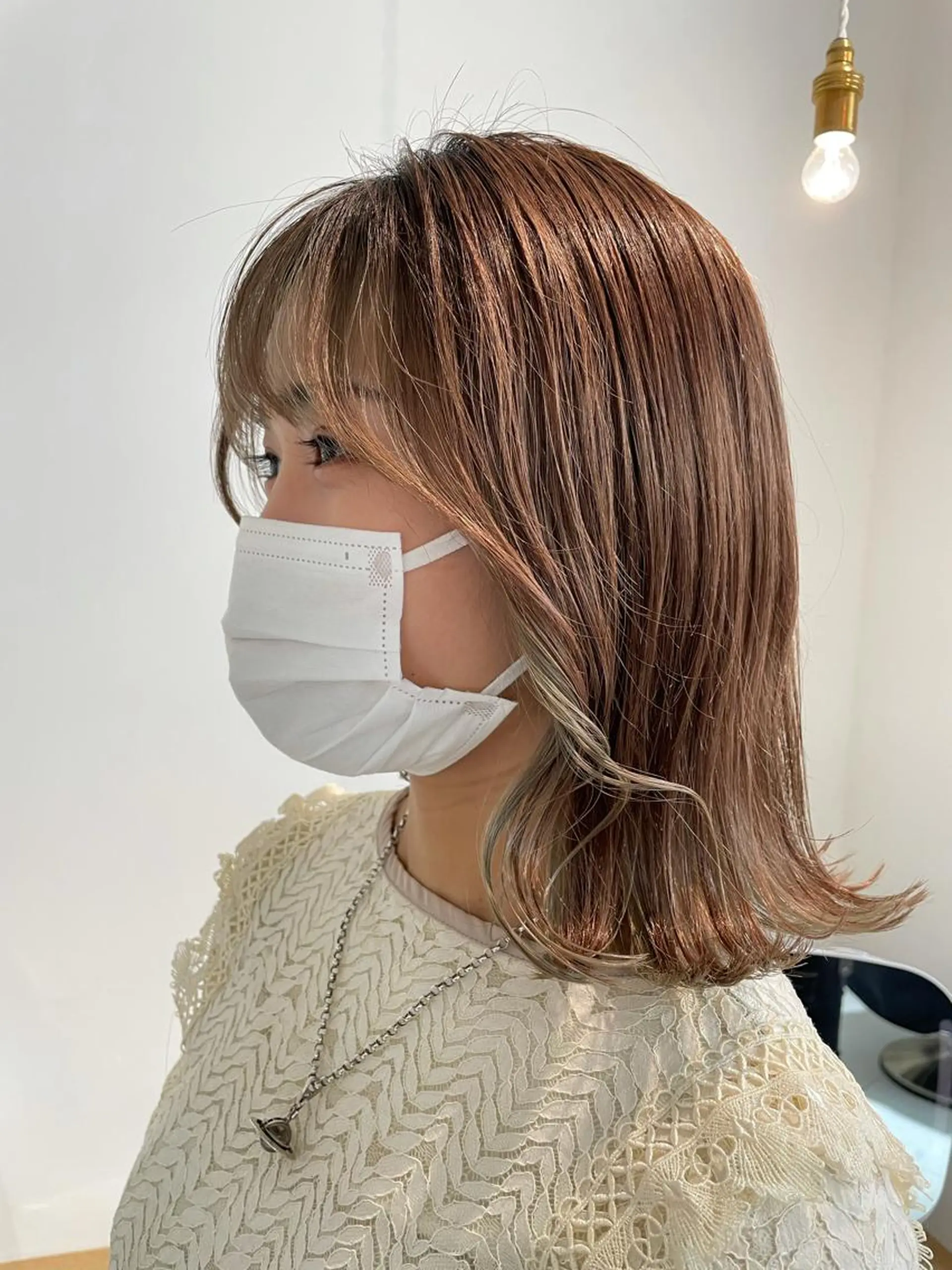 ミディアム カット 福田 千尋のヘアスタイル