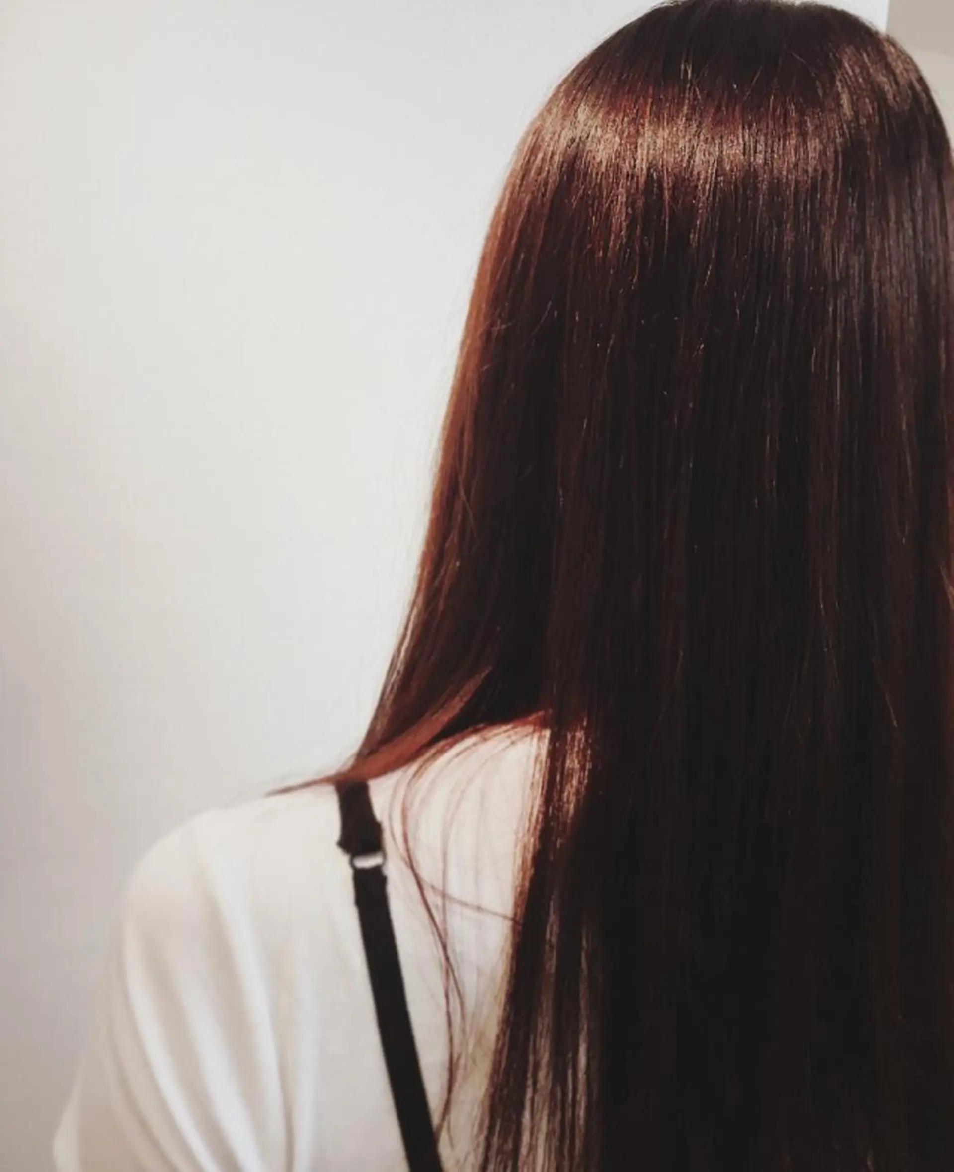 ロング ヘアカラー トリートメント 安永 涼のヘアスタイル