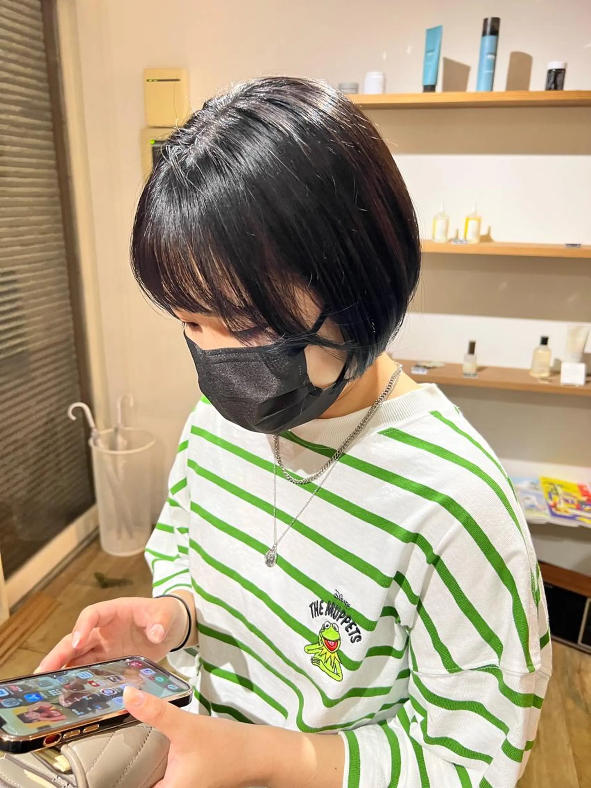 ミディアム ボブ OLTI所属・中村 勇星のヘアスタイル