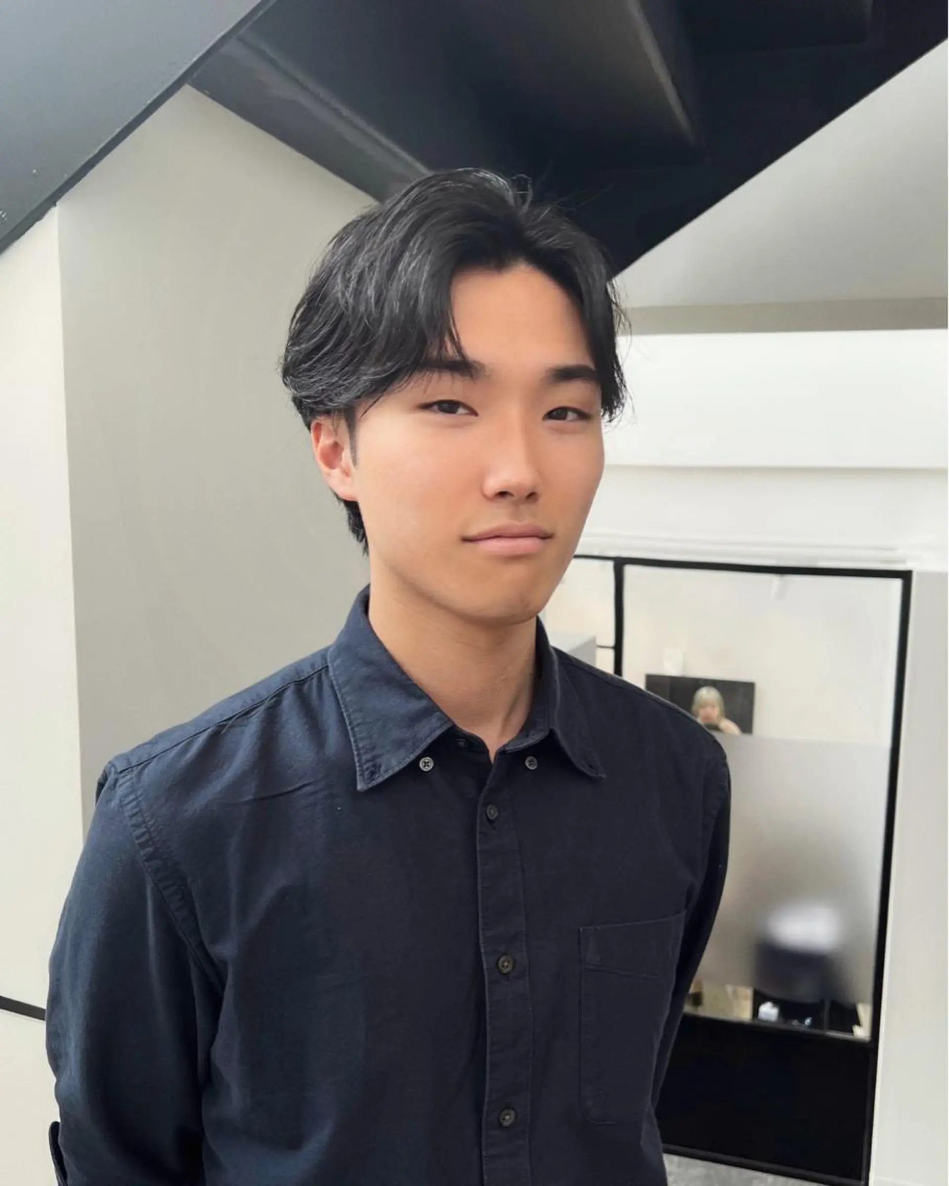 パーマ メンズ メンズパーマ カット パーマ Qin shaire salon 原宿verno店所属・【センターパート】 ETO／江藤翼の眉毛・アイブロウイメージ