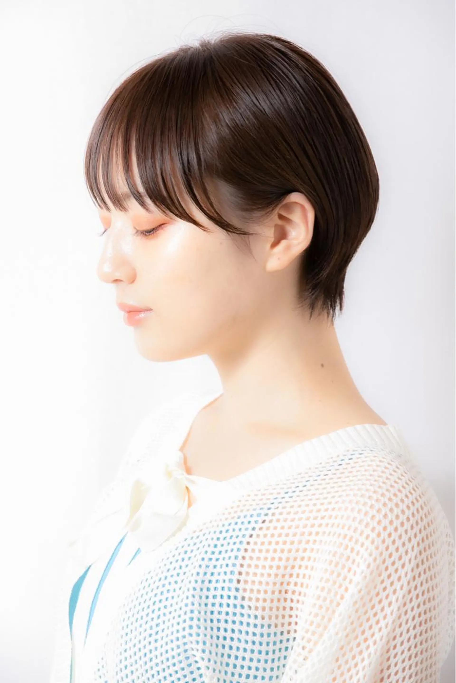 ショート カラー パーマ ヘアアレンジ カット ヘアカラー トリートメント 🩵美艶髪×透明感 カラー×質感再生💚のヘアスタイル
