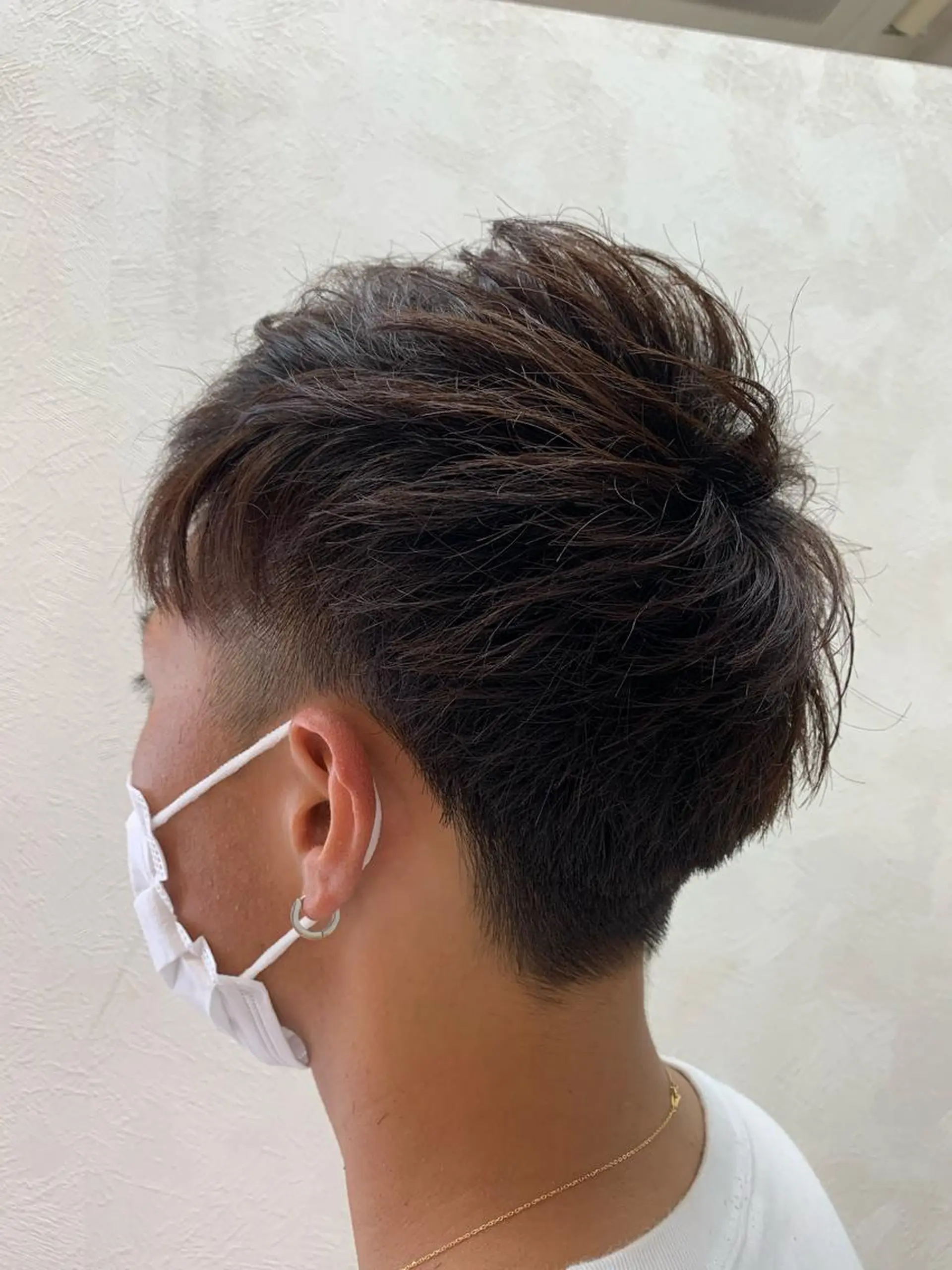 ショート メンズ ショートレイヤー レイヤーカット ショートヘア 加藤（旧姓　今竹） 遥花のヘアスタイル
