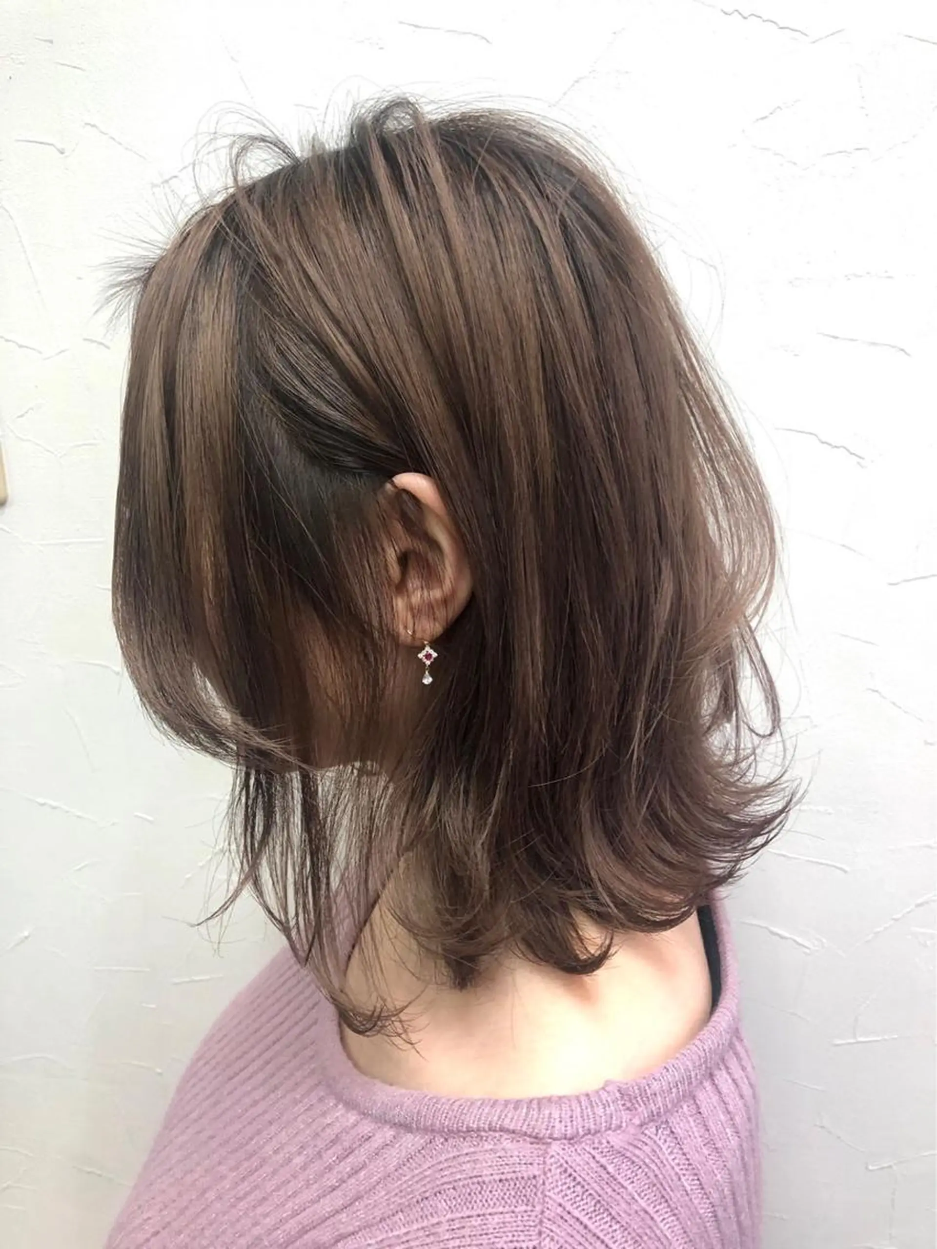 ミディアム くびれヘア カット ディレクター鮫島 俊介のヘアスタイル